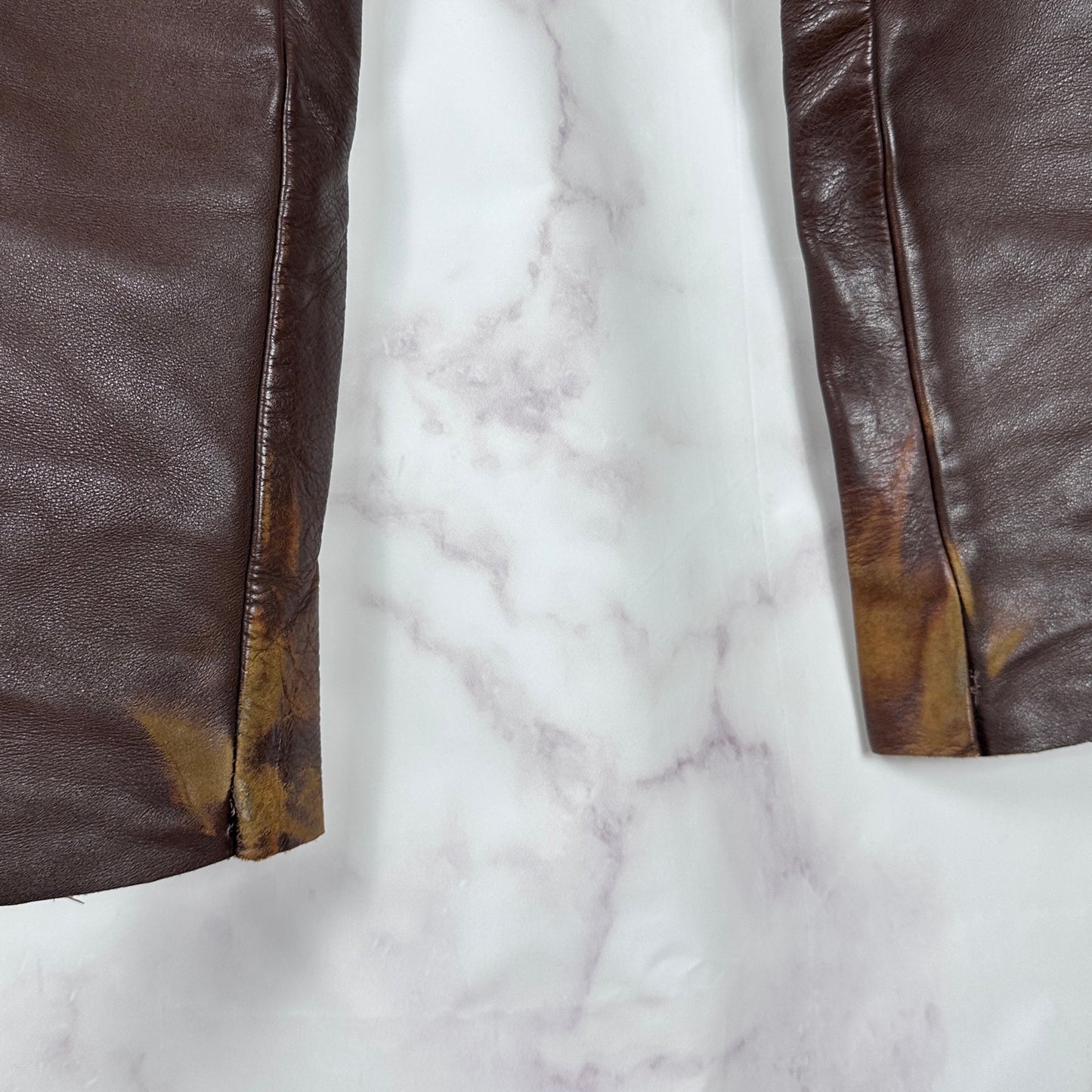 Vanson Vintage Brown Leather Pants