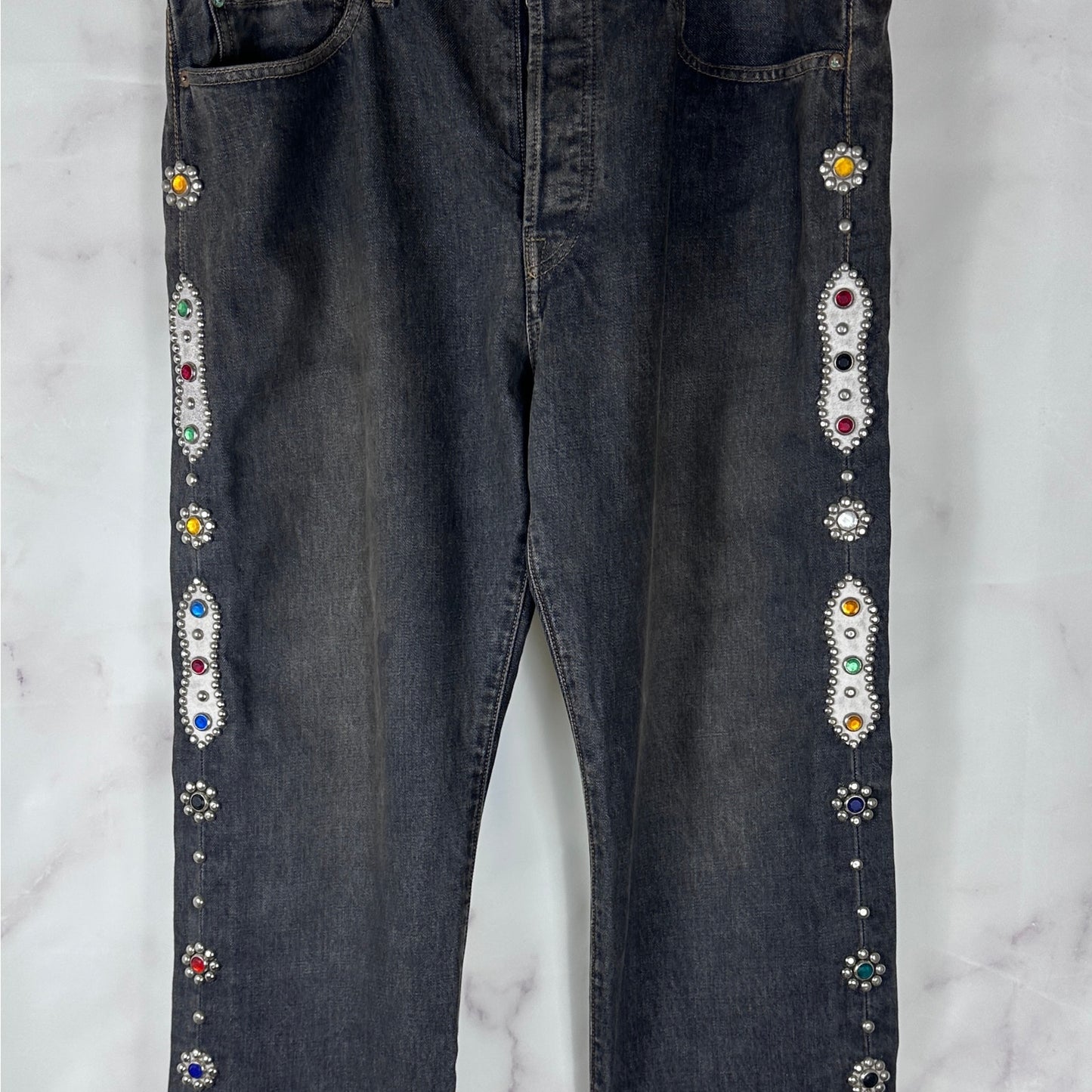 Kapital Kountry Black Jewel Denim Jeans