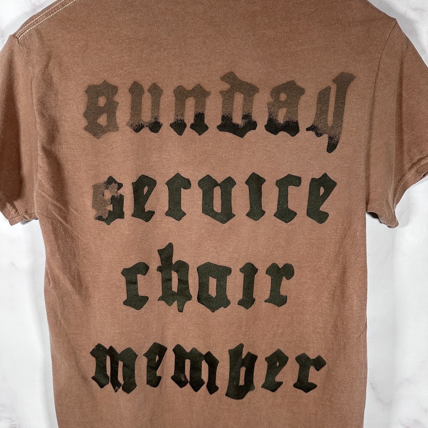 Sunday Service Choir Member Brown Text Tee