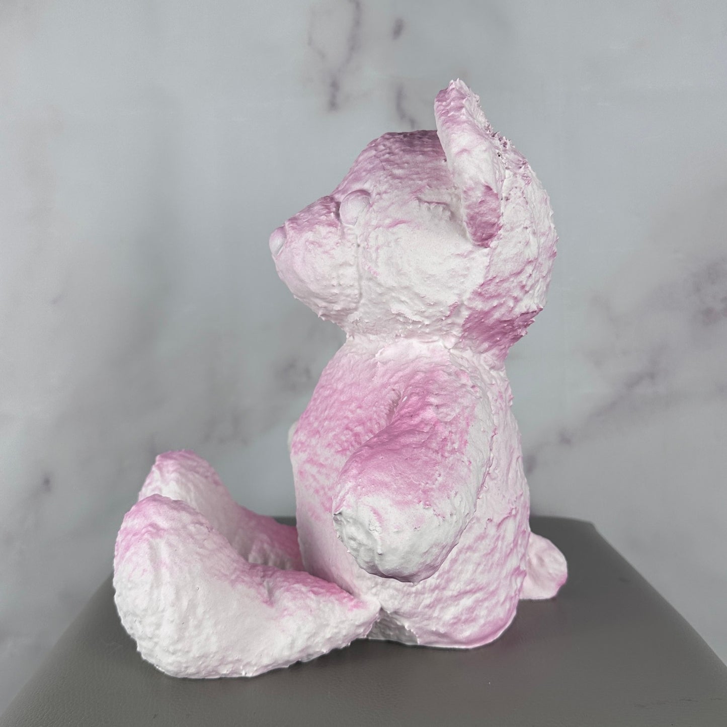 Daniel Arsham Pink Cracked Bear Figure
