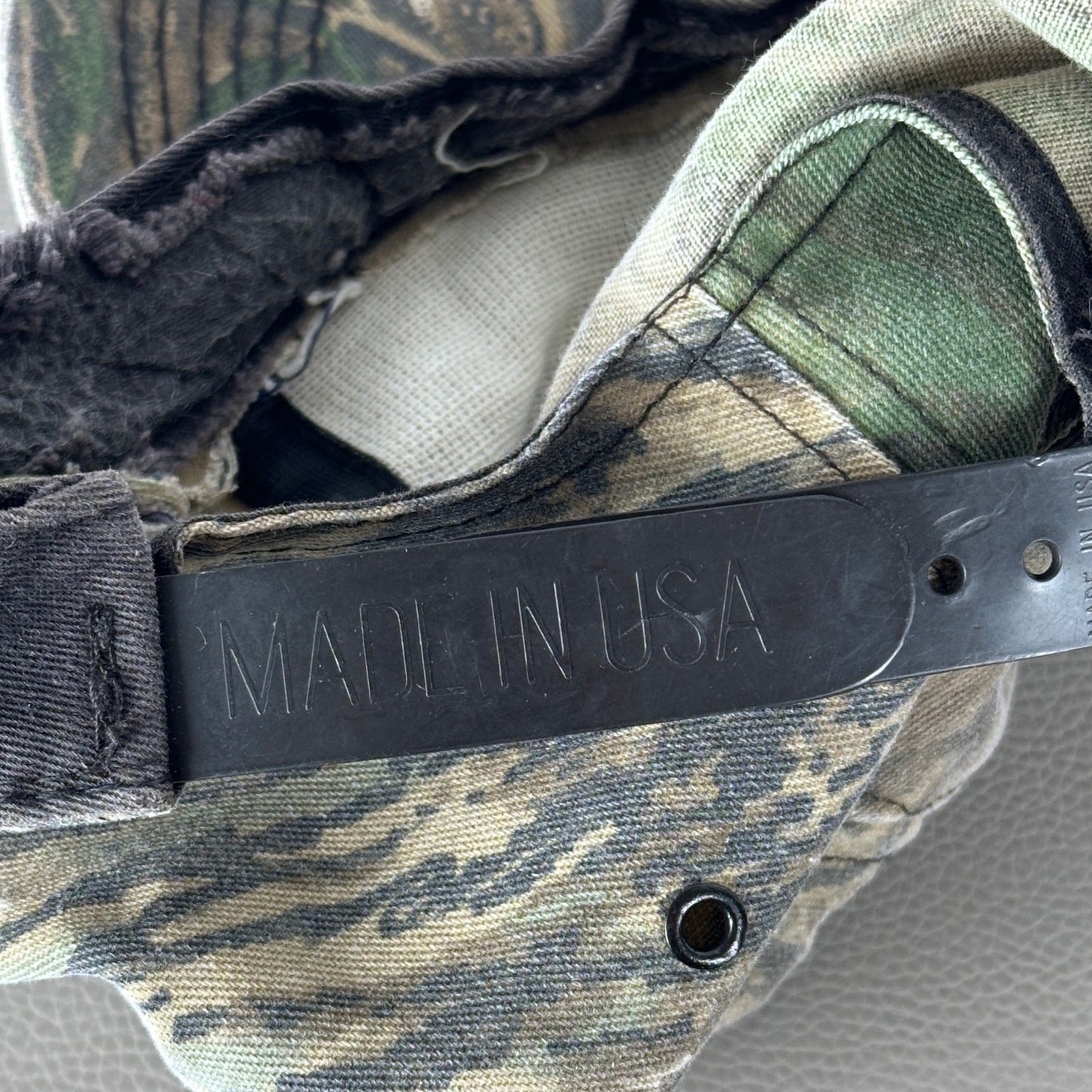 Vintage USA Made Tree Camo SnapBack Hat