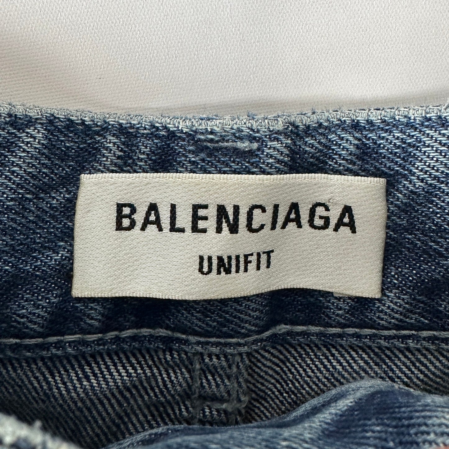 Balenciaga Baggy Distressed Blue Denim