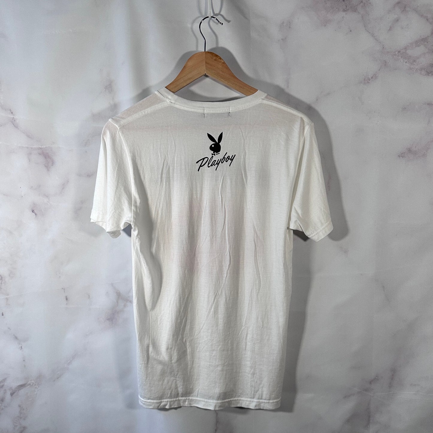 Hysteric Glamour x Playboy Smoking Lips White Graphic Tee