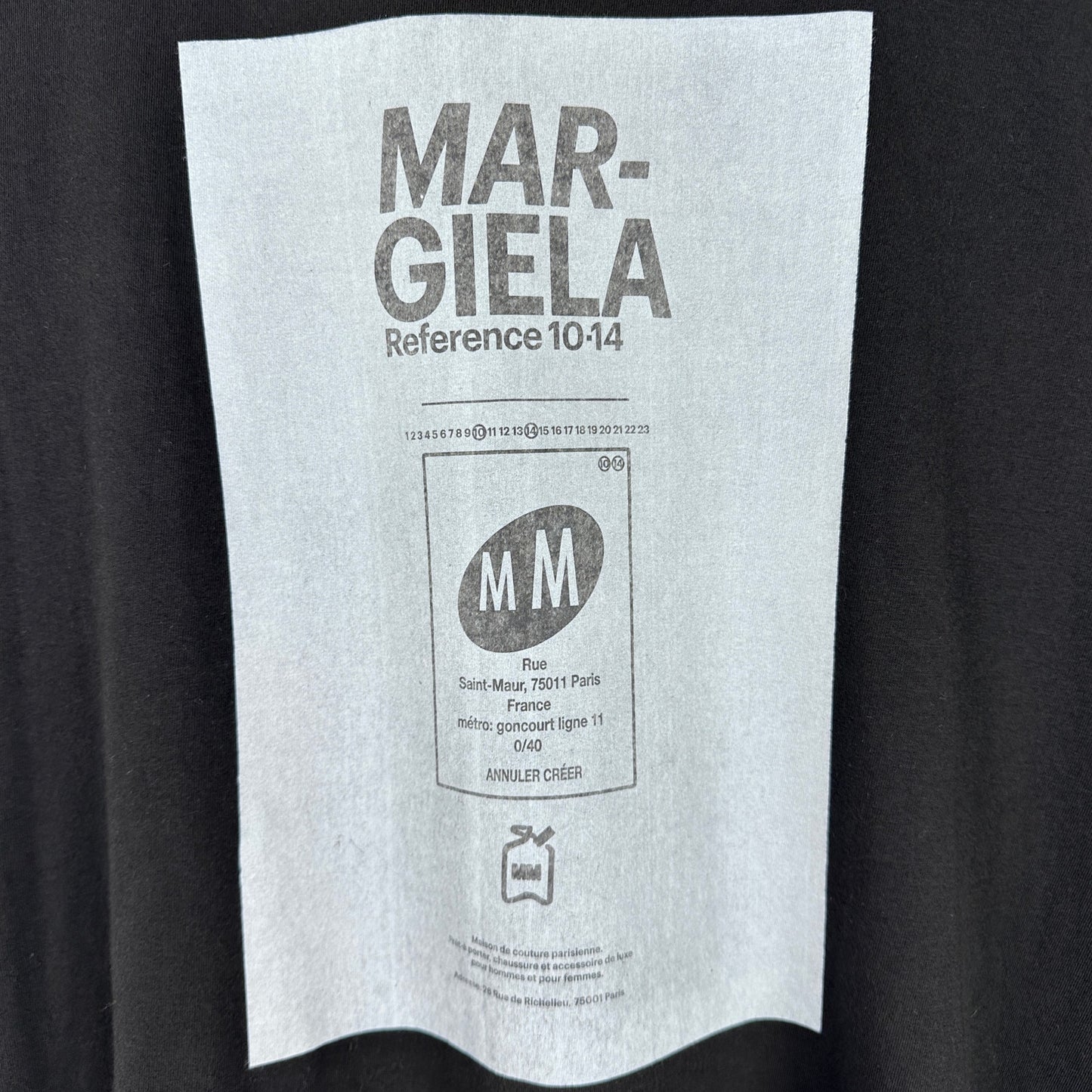 Maison Margiela Reference 10:14 Black Garment Dyed Sleeveless Tee