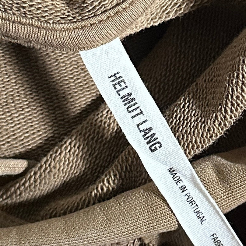 Helmut Lang Olive Double Hem Hoodie