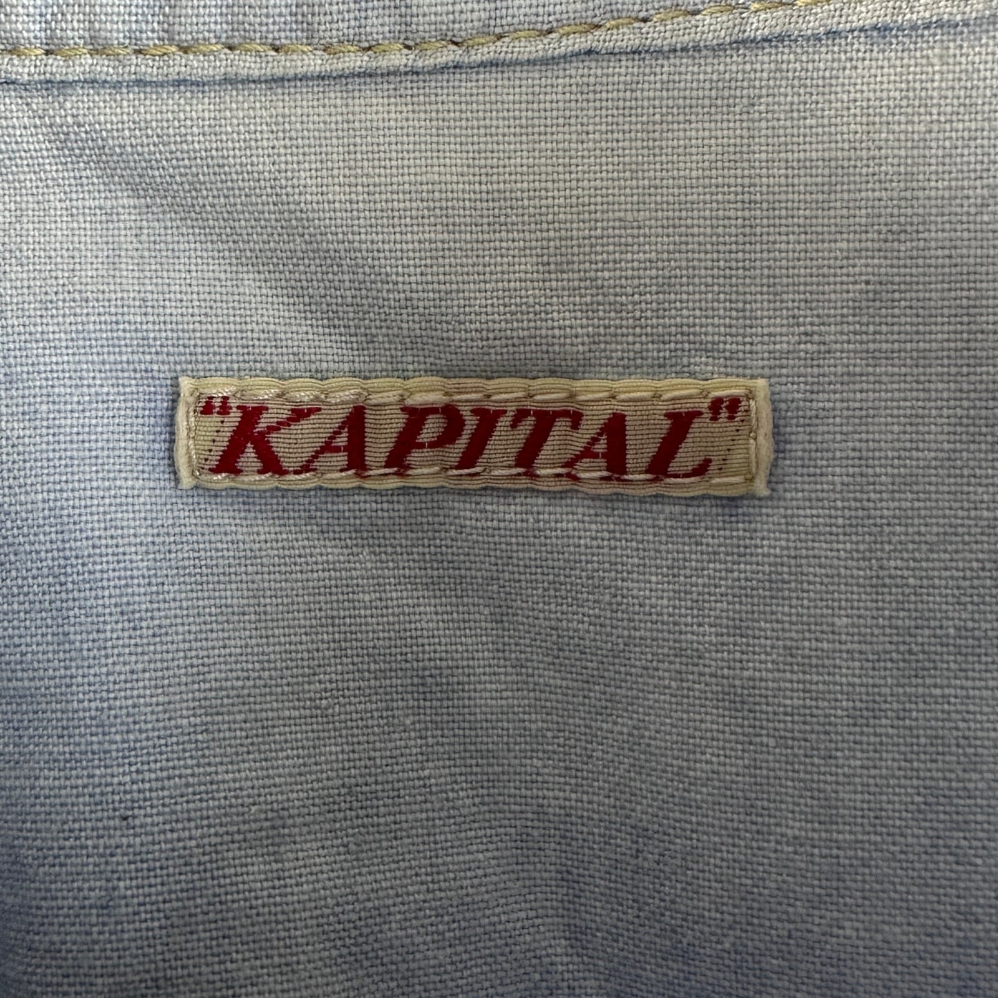 Kapital Baby Blue Western Shirt