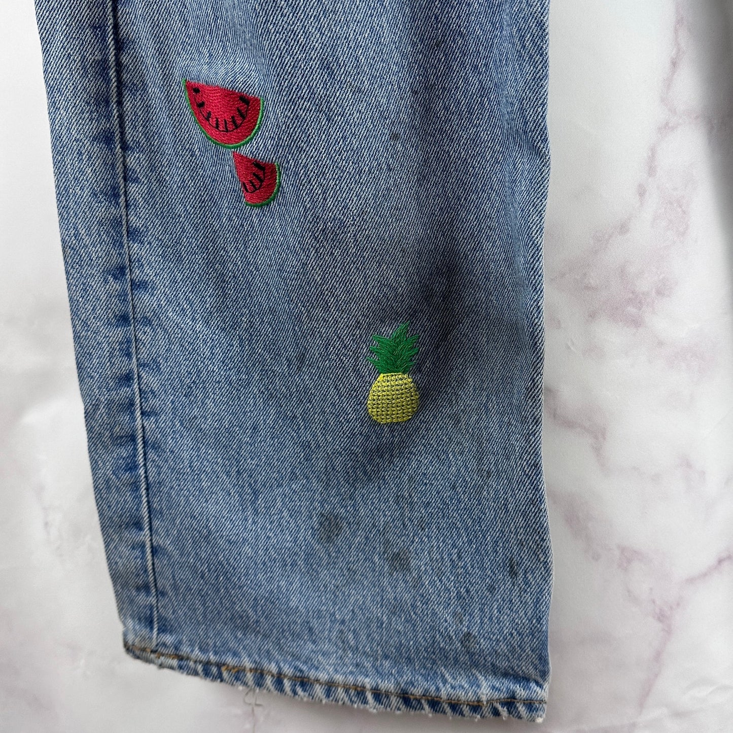Sean Wotherspoon Vintage Reworked Levi's Fruit Denim