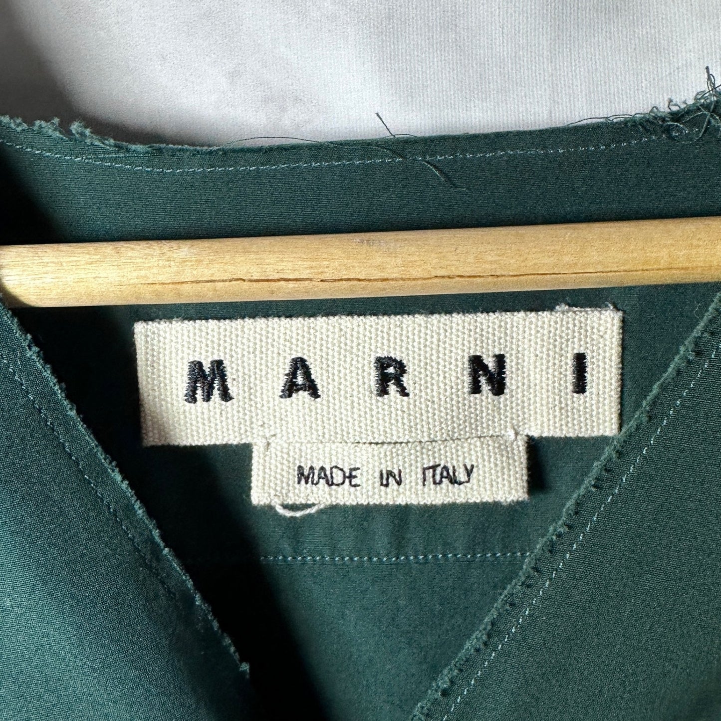 Marni S/S16 Forest Green Button-Up L/S