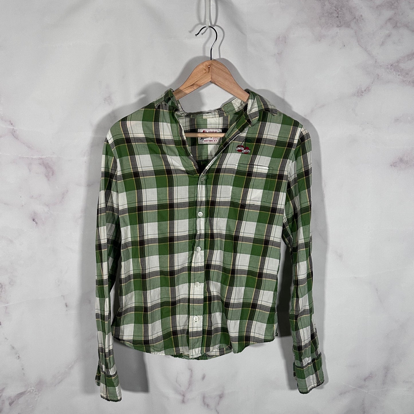Hysteric Glamour Green/White Plaid Cherry Flannel