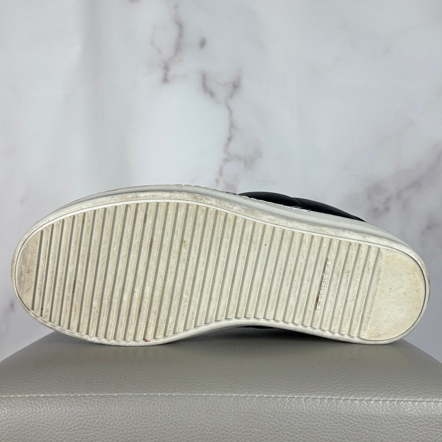 Rick Owens Black Puffer Ramone Slip-On