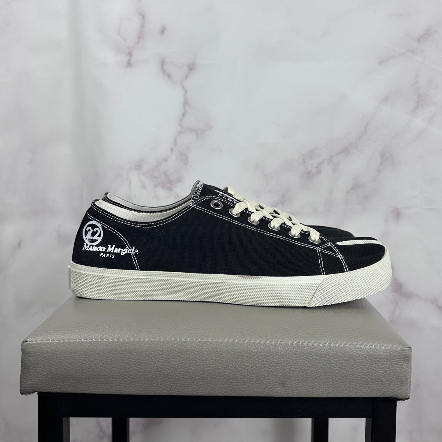 Maison Margiela Tabi Black Canvas Sneakers