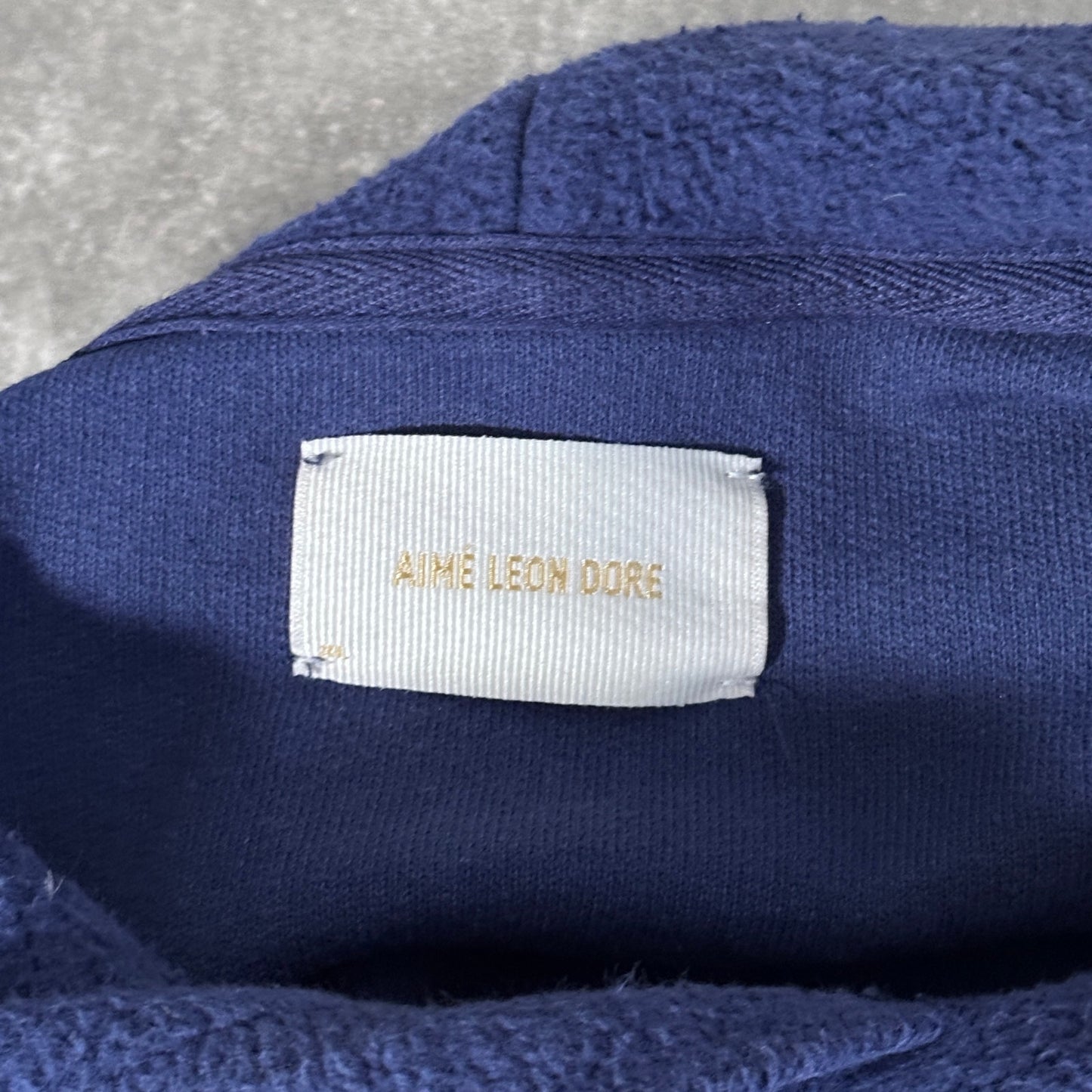 Aime Leon Dore F/W18 Blue Reverse Fleece Hoodie