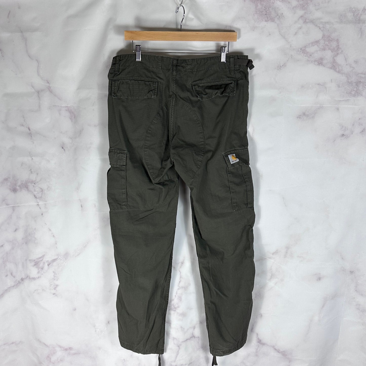 Carhartt Work in Progress Green Aviation Pant Ripstop Cargo