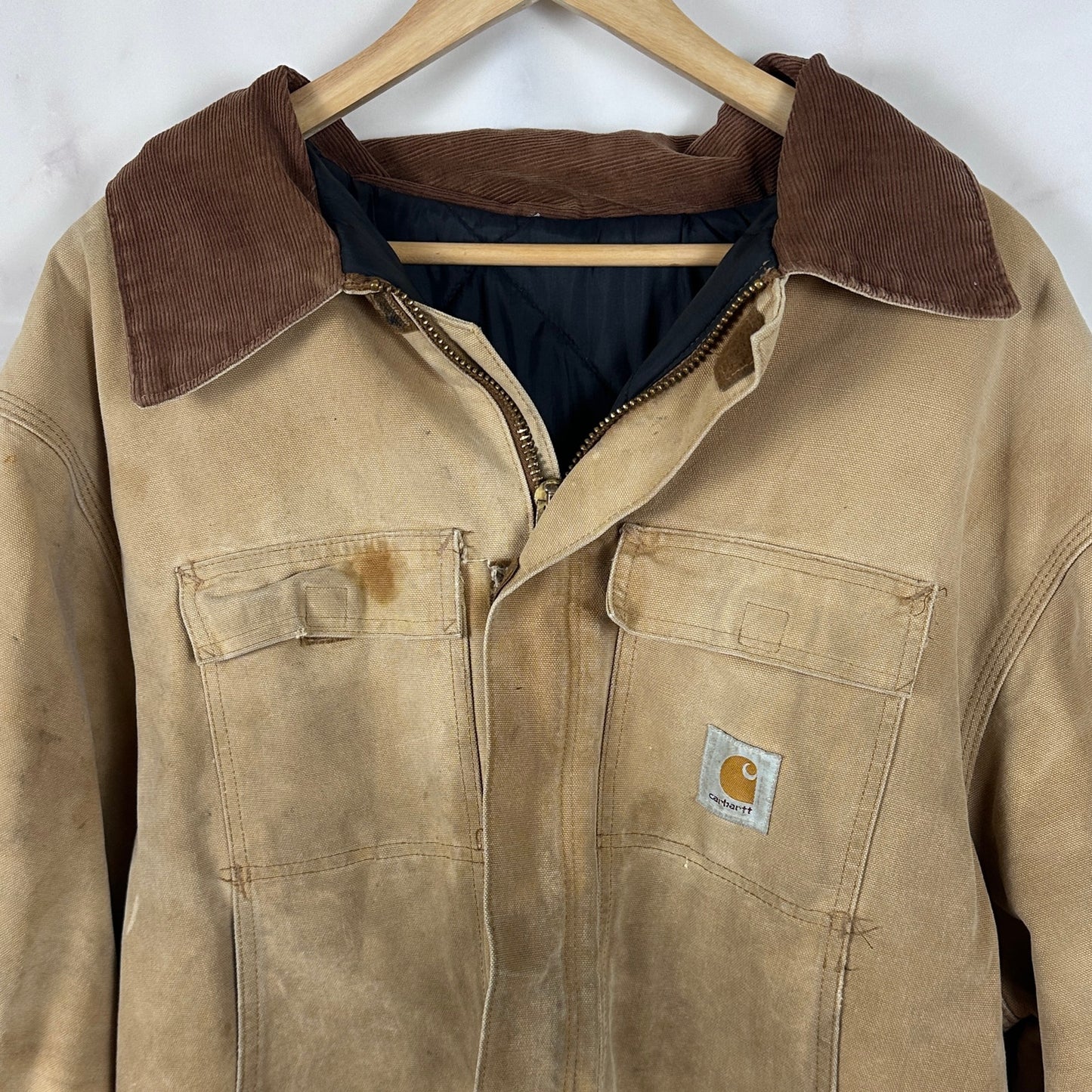 Vintage Carhartt Tan Duck Chore Coat