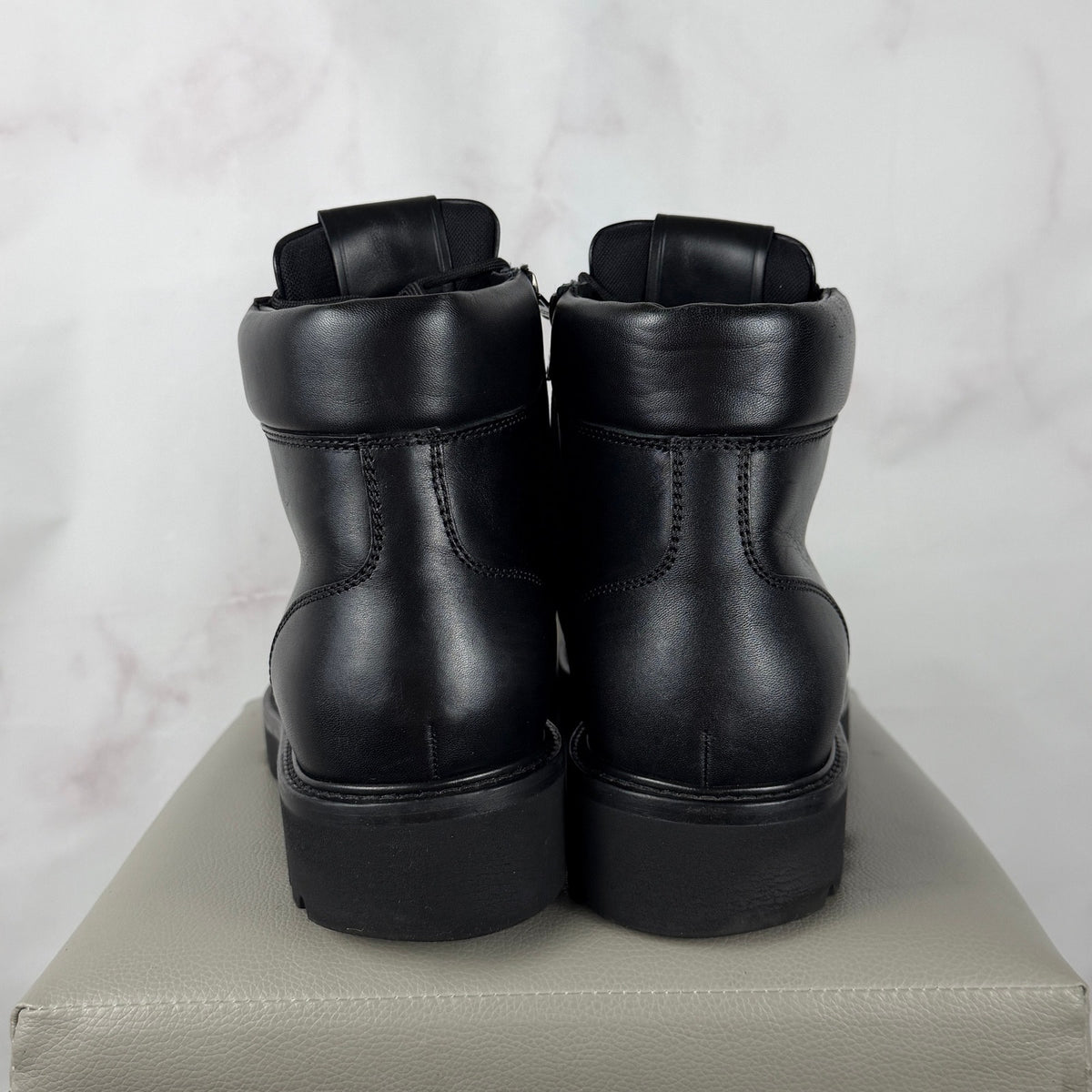 Louis Vuitton x Nigo Oberkampf LV Made Black Leather Ankle Boot