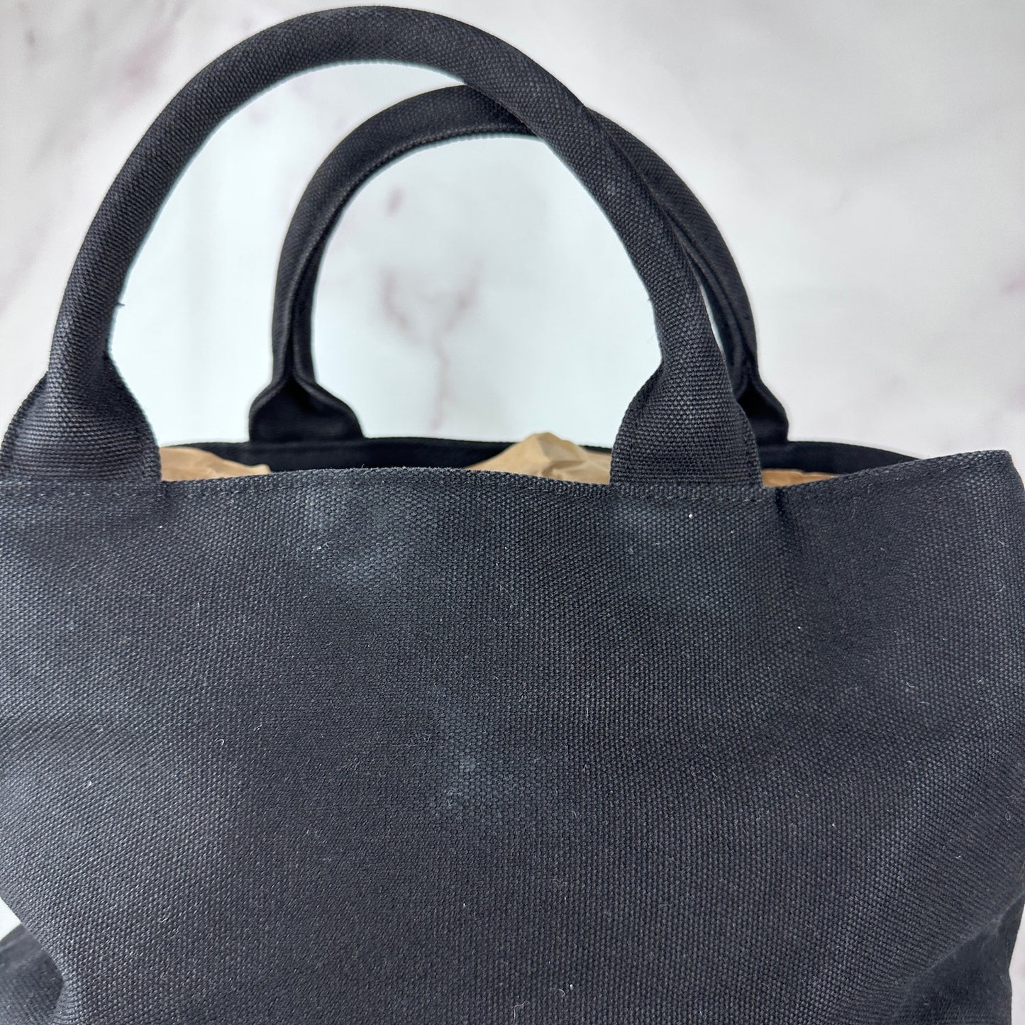 Ray BEAMS Star Studded Black Canvas Purse