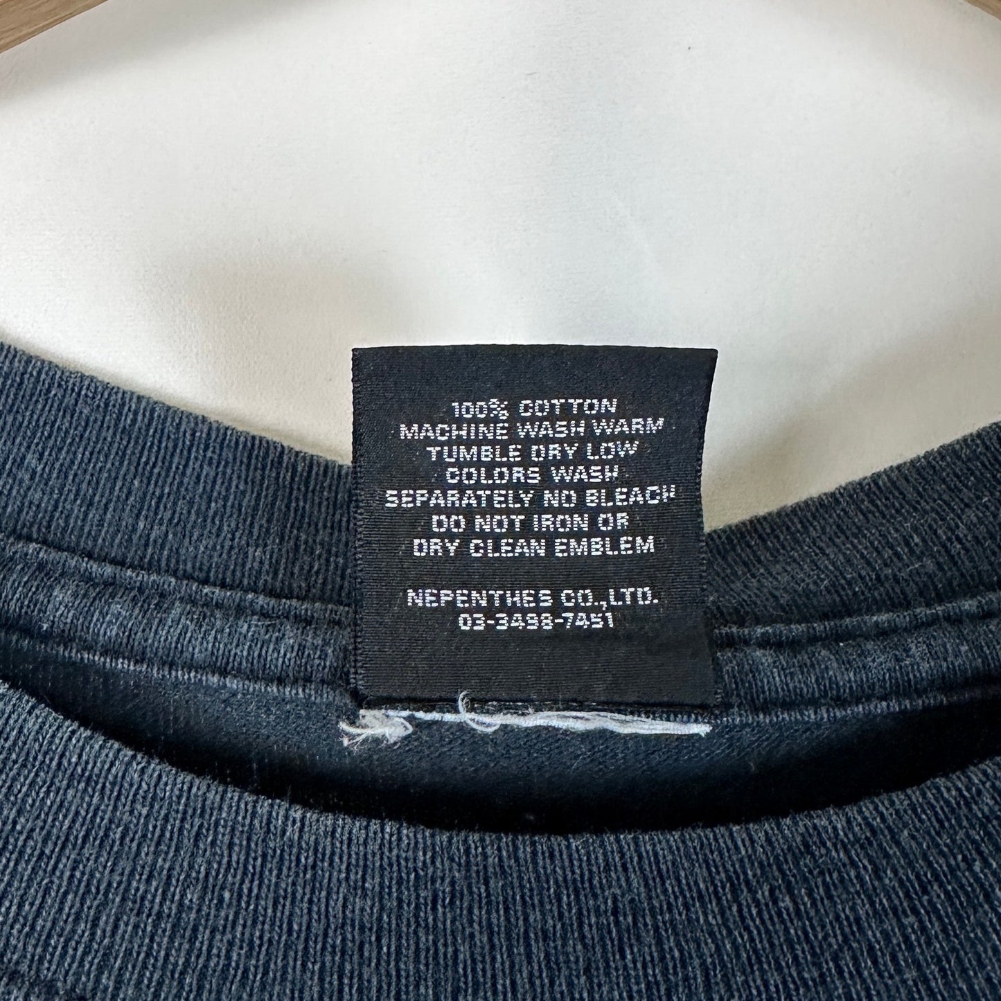 Nepenthes New York Black Print Tee