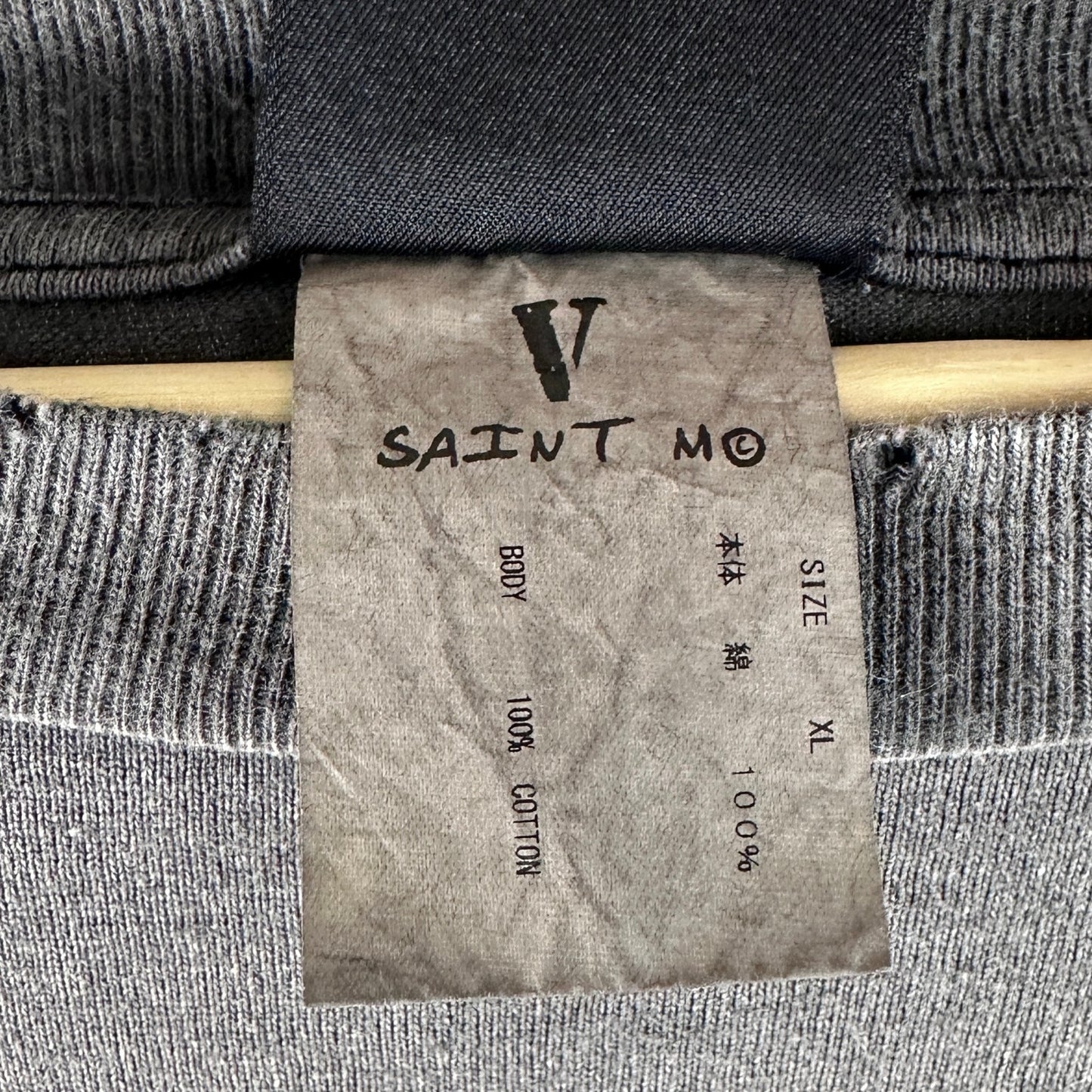 Saint Michael x Vlone Grey Maria Longsleeve Shirt
