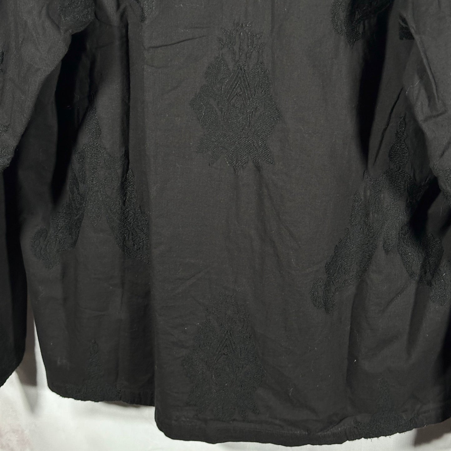 Beams Lights Black Floral Light Cardigan