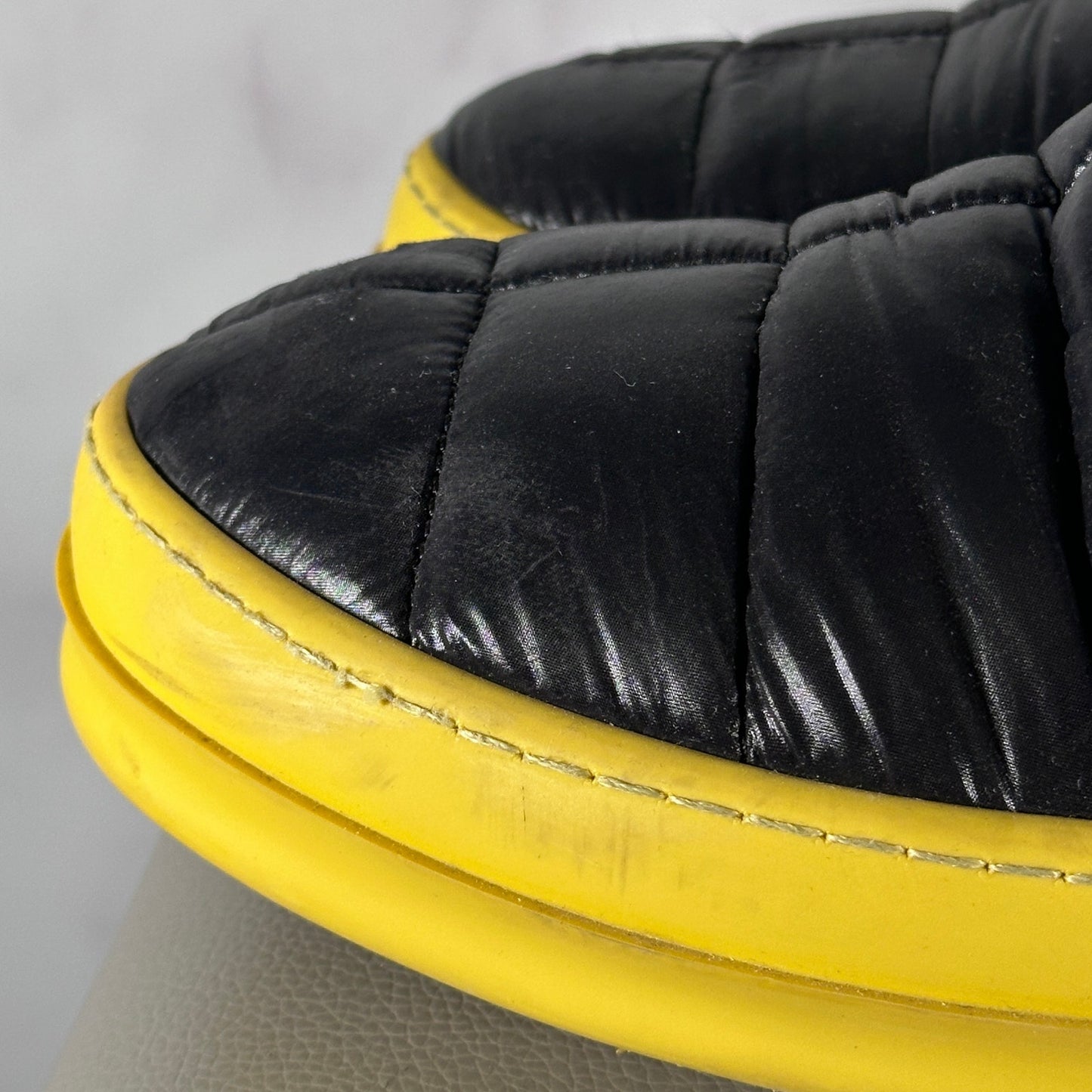 Rick Owens DRKSHDW Black Puffer Slip Ramone