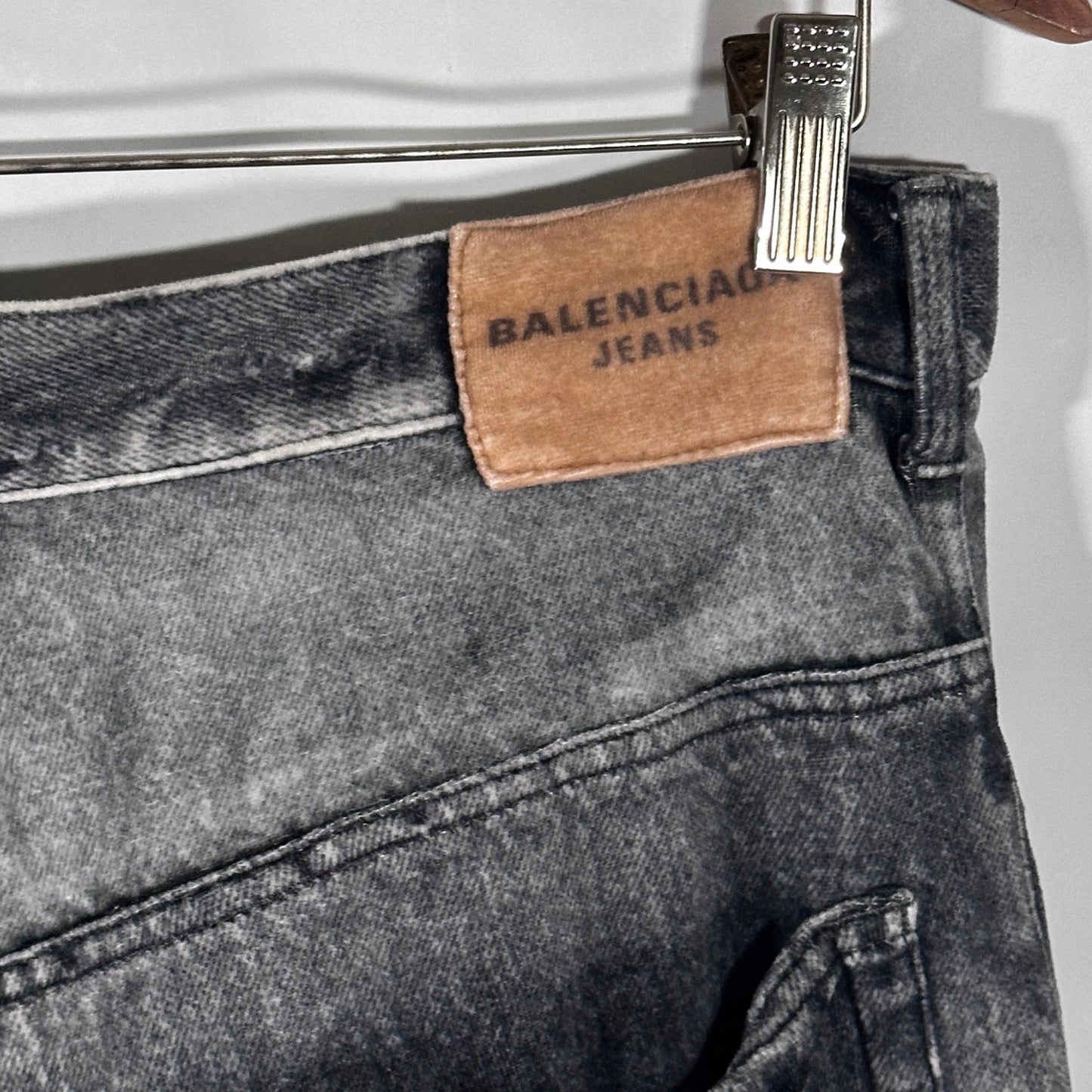 Balenciaga Trompe L’oeil Effect Distressed Grey ‘Denim’