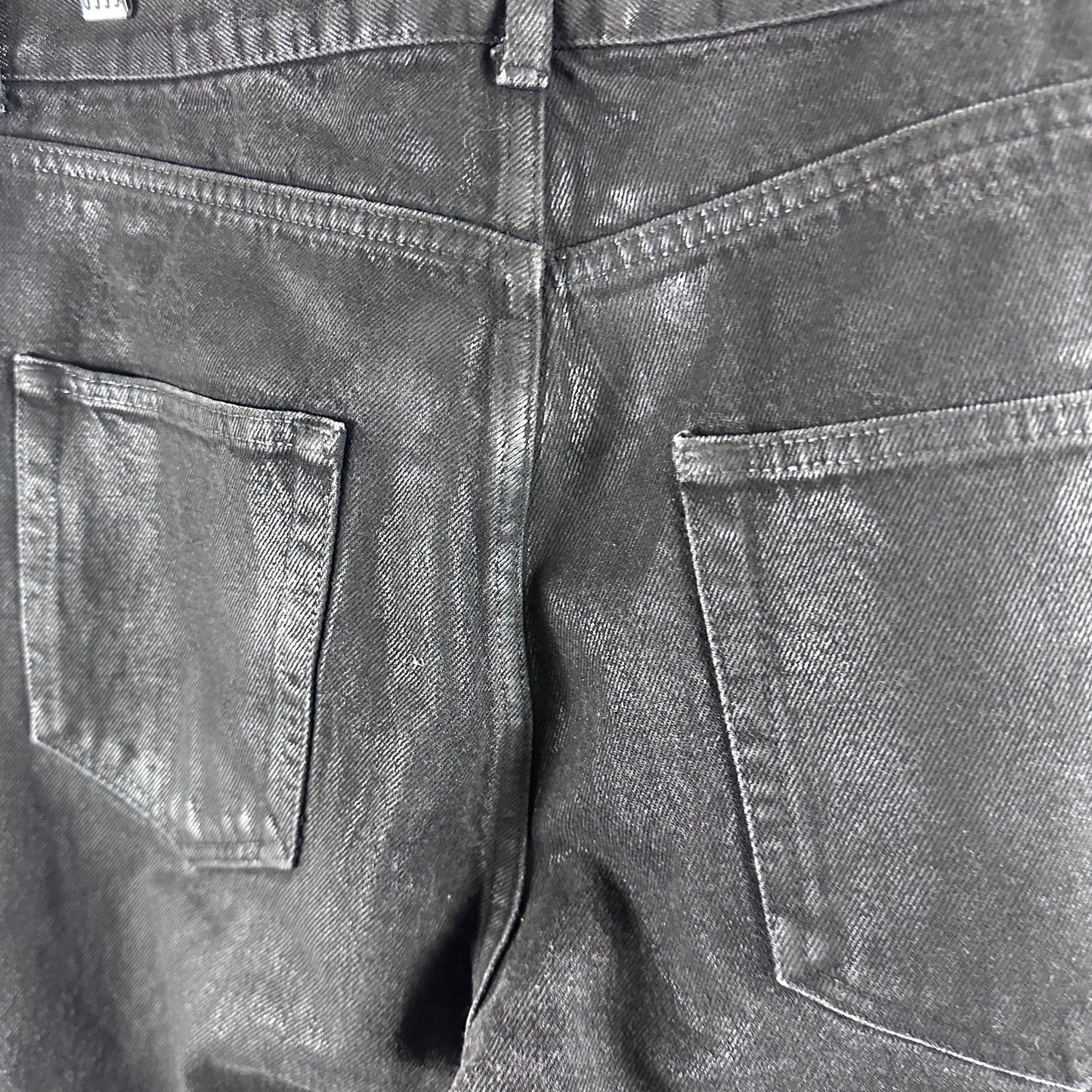 Saint Laurent Paris Waxed Black D02 M/SK Denim Jeans