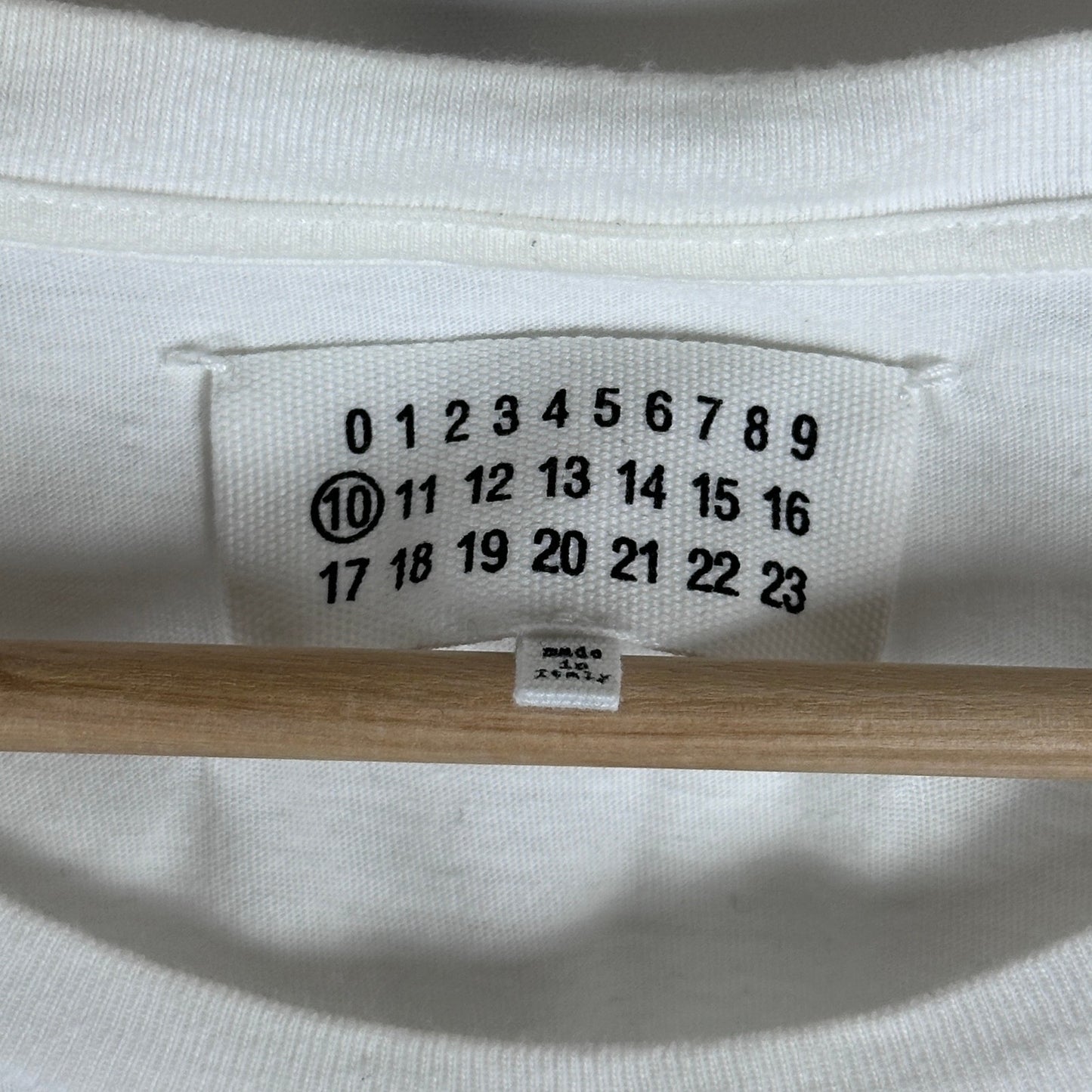 Maison Margiela White/Grey Colorblock Tee