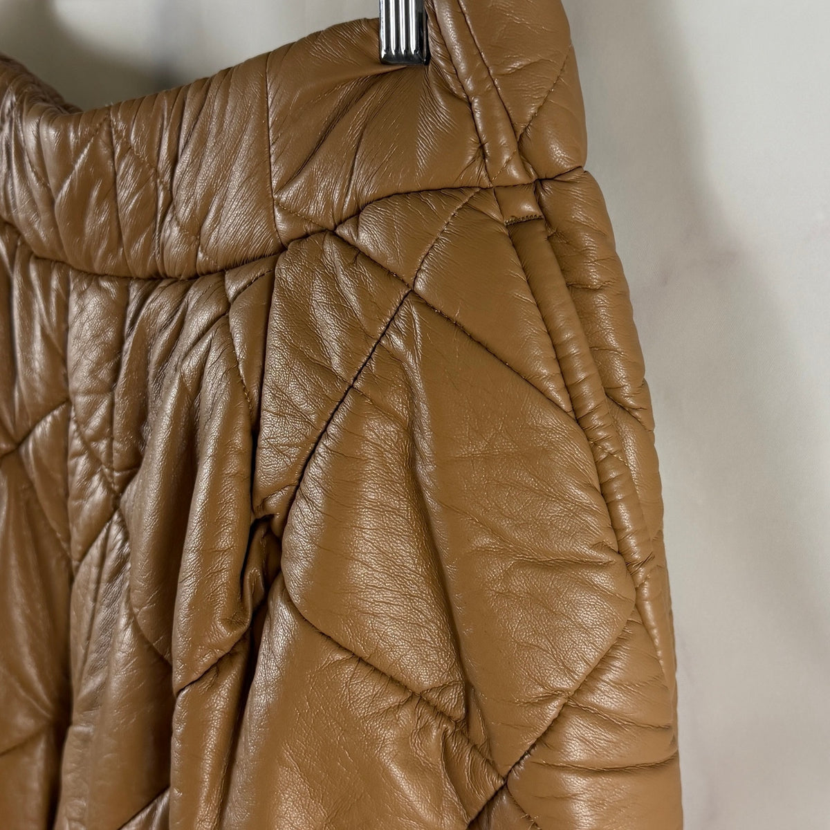 Dries van Noten S/S22 Quilted Brown Long Shorts