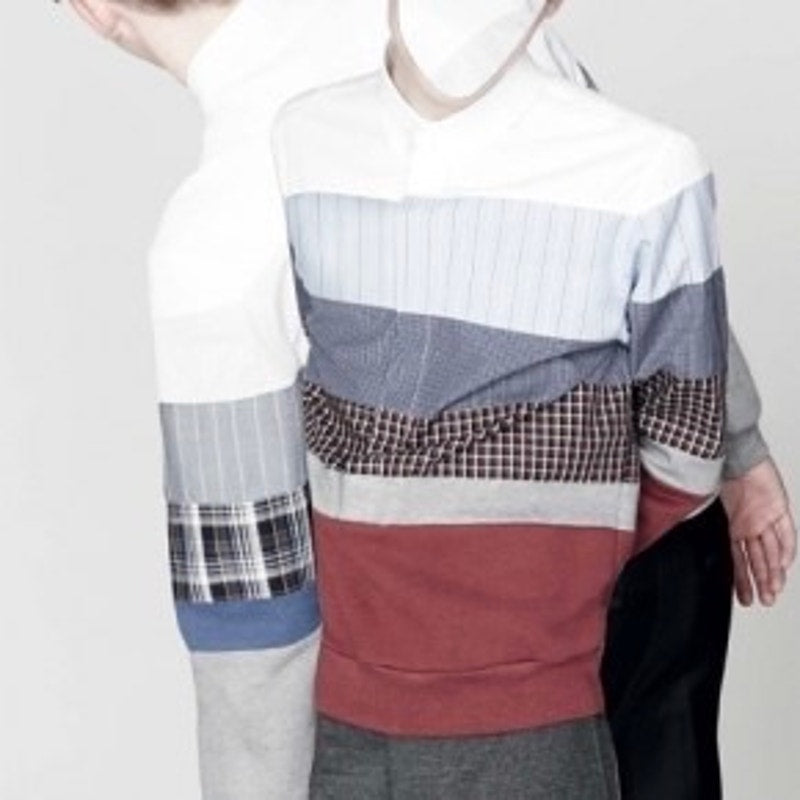 Kris Van Assche A/W13 Hybrid Color Block Longsleeve
