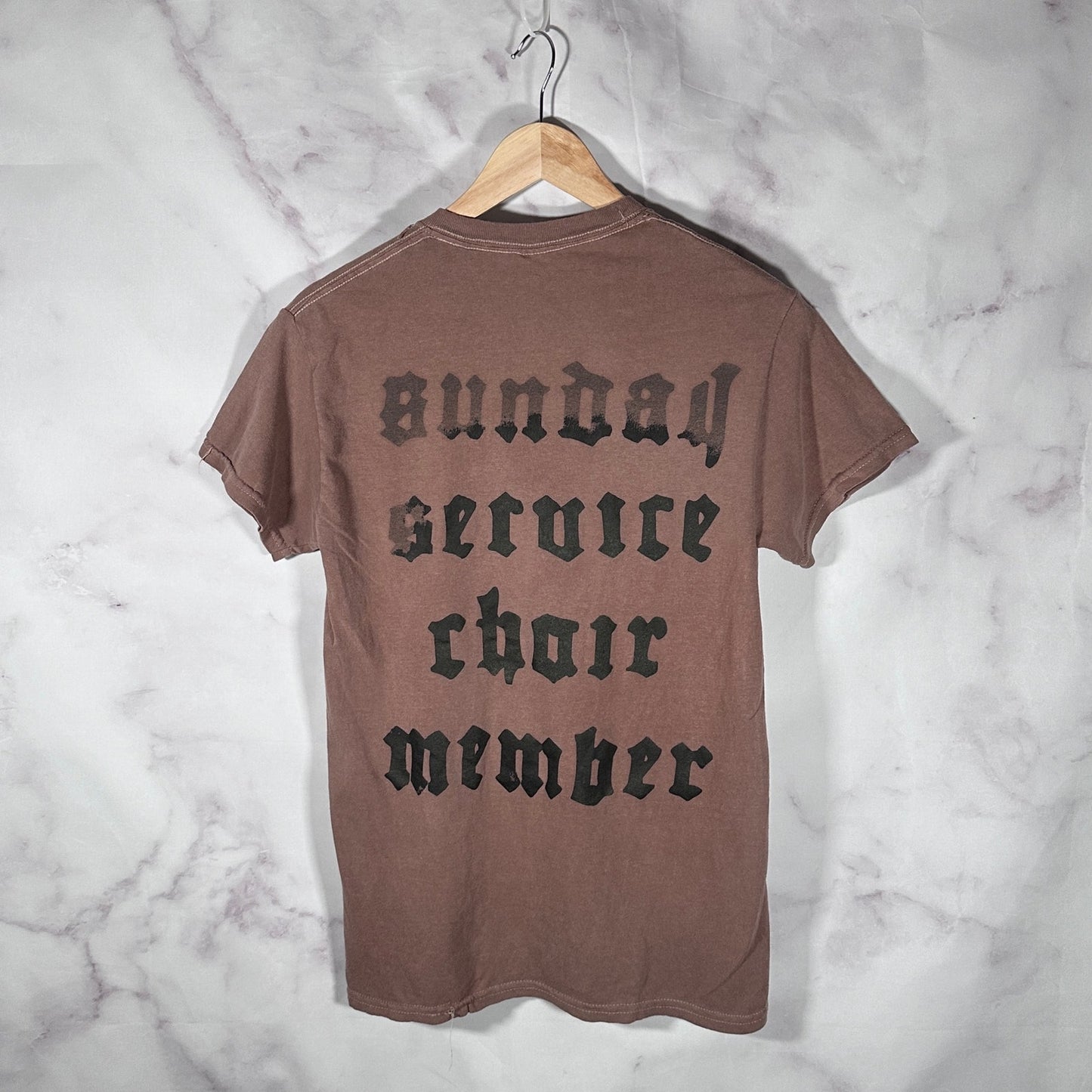 Sunday Service Choir Member Brown Text Tee