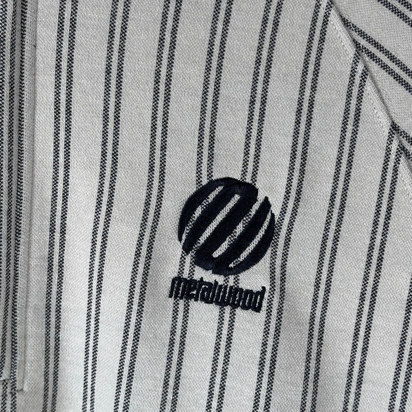 Metalwood Studio Striped LS Polo Quarter Zip