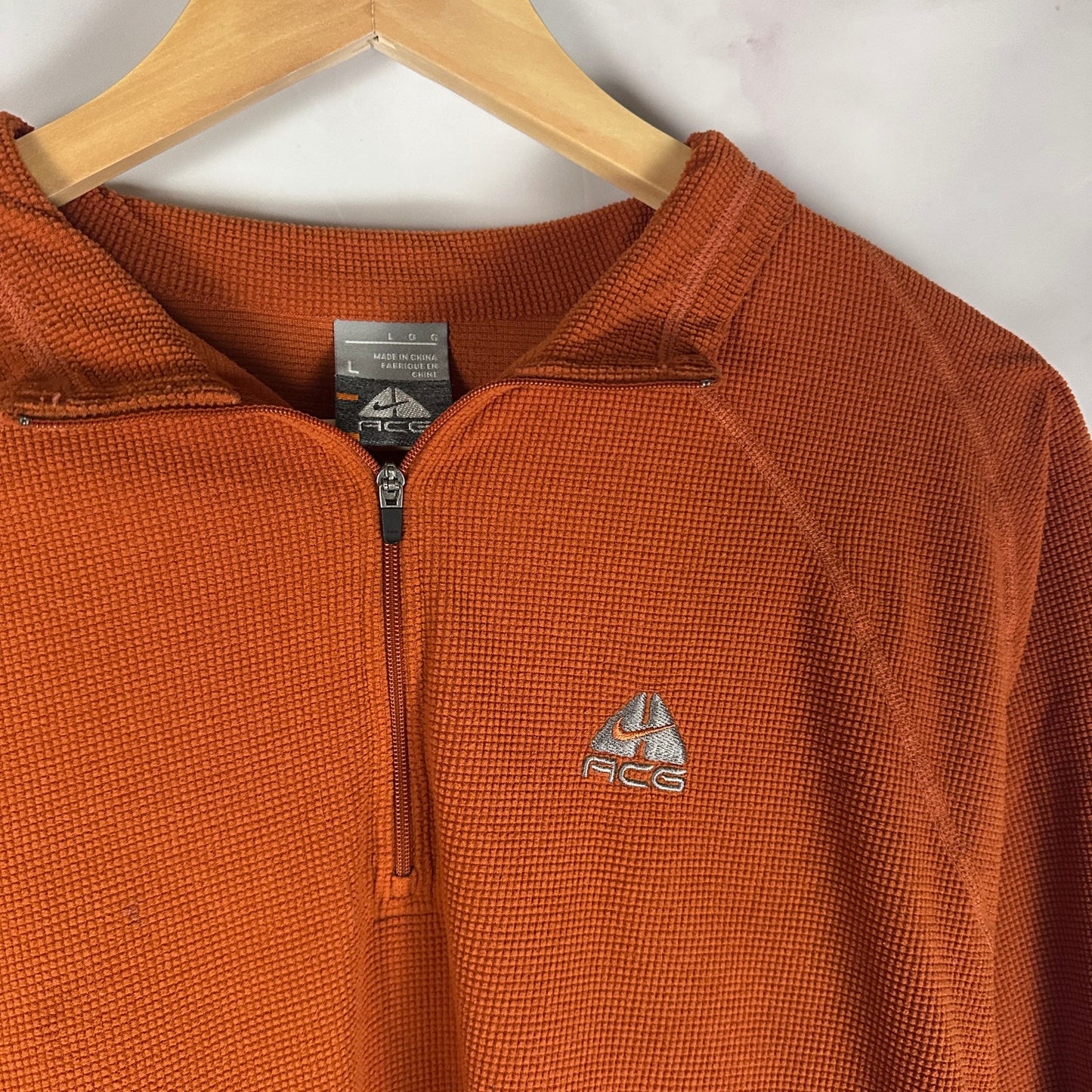 Nike ACG Orange Thermal Quarter-Zip