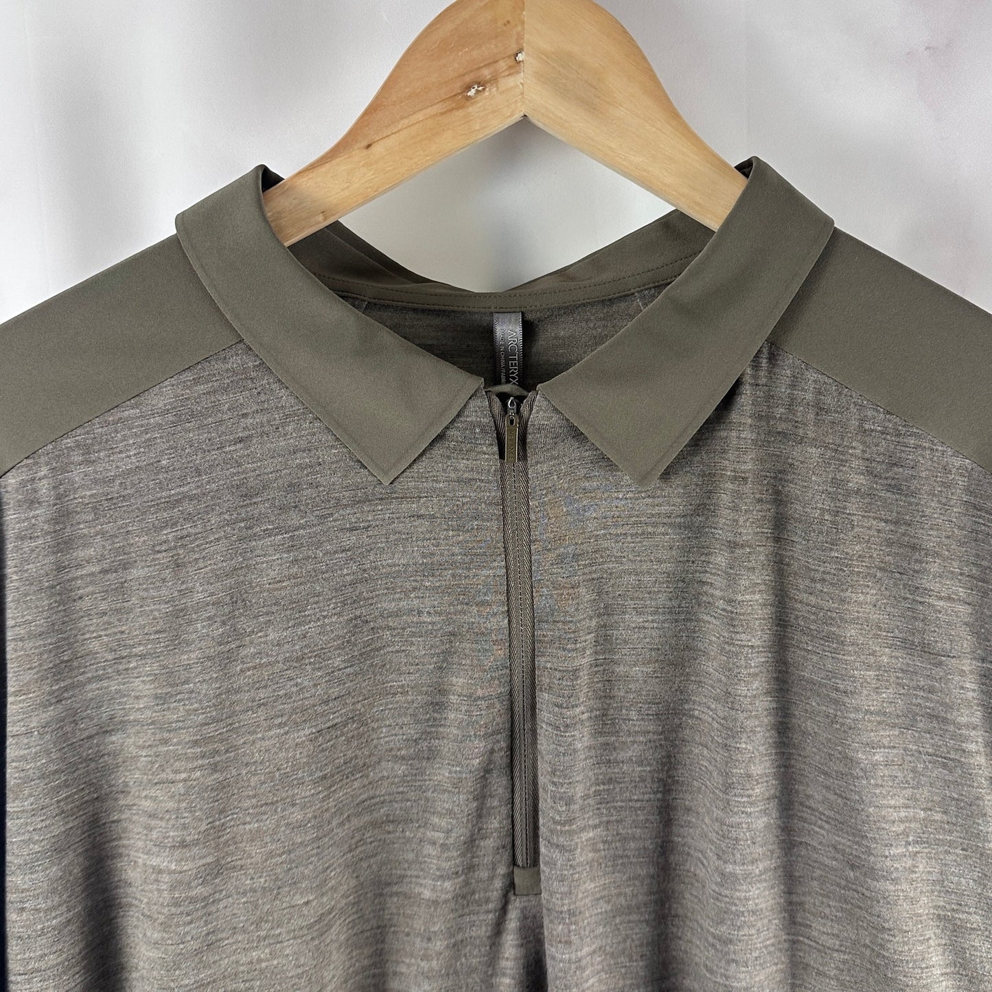 Arc’teryx Veilance Frame Longsleeve Polo Gnosis Heather Green