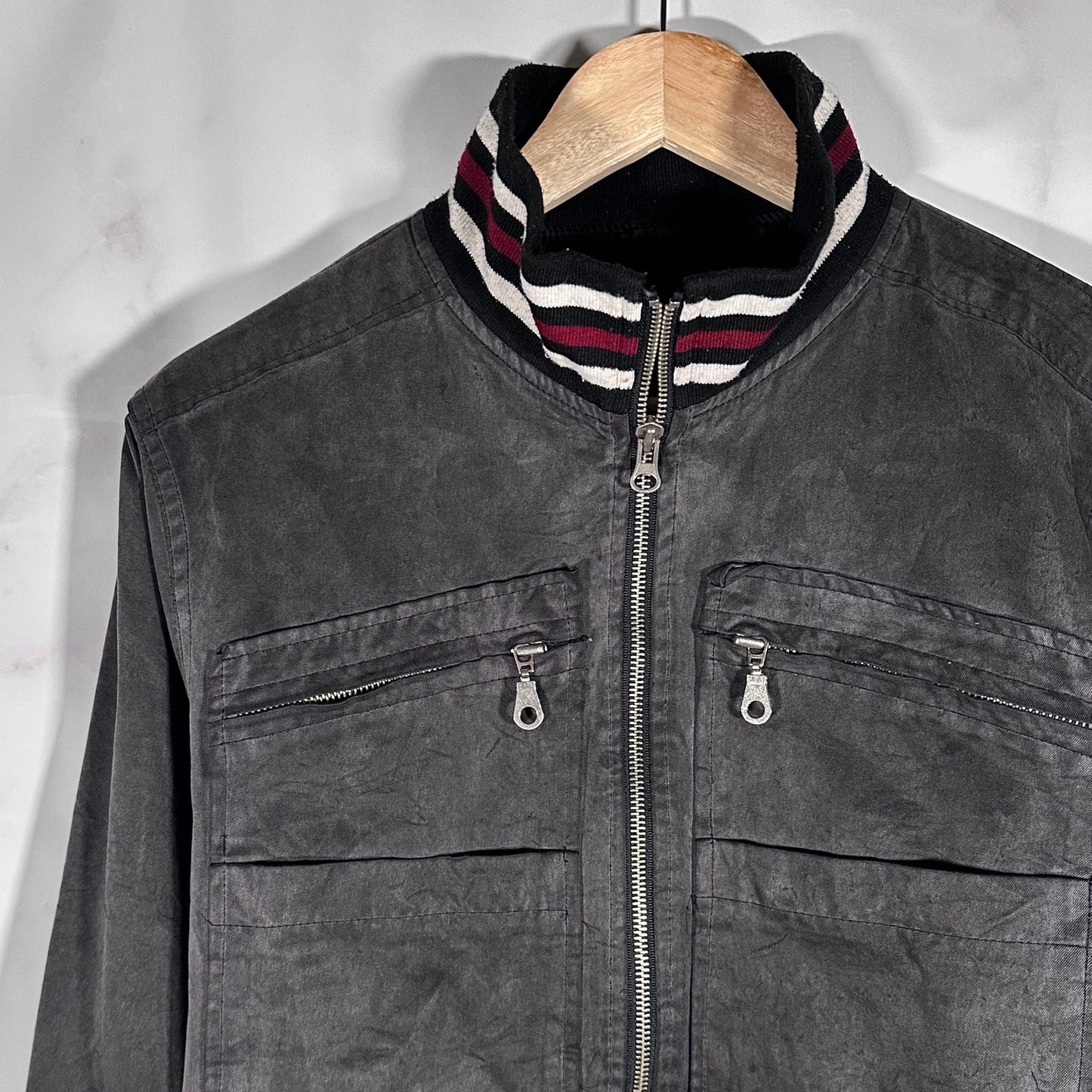 Number (N)ine Grey Baseball Jacket