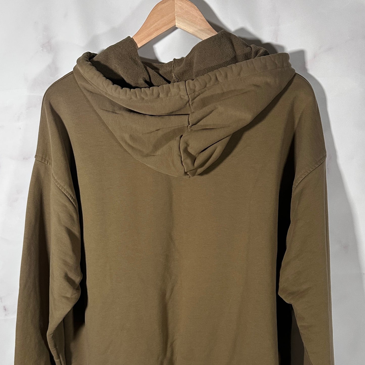 Helmut Lang Olive Double Hem Hoodie