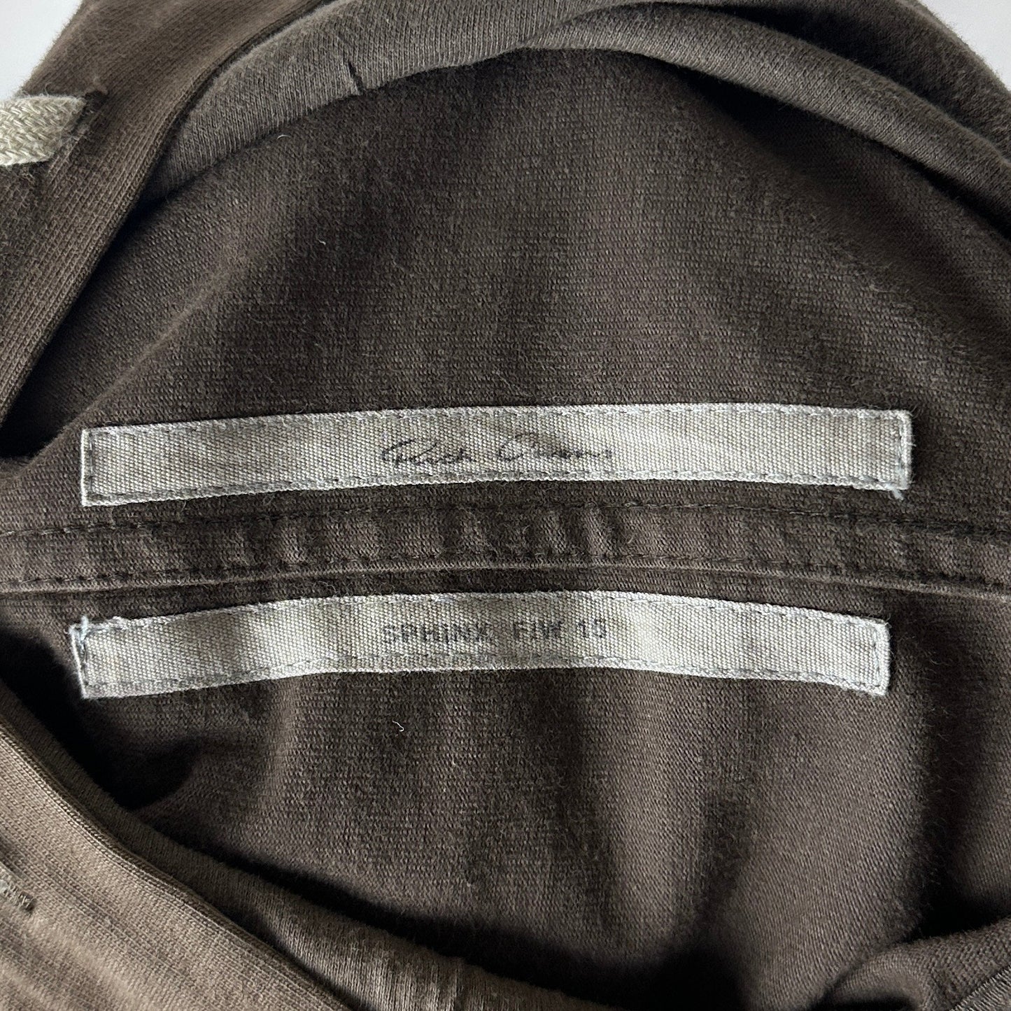Rick Owens Sphinx F/W15 Dark Dust Long Hoodie