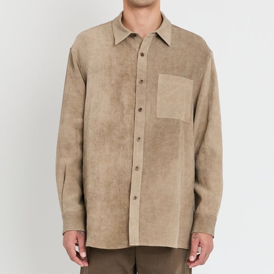 Colbo NYC Linen Greige Wash TK Shirt