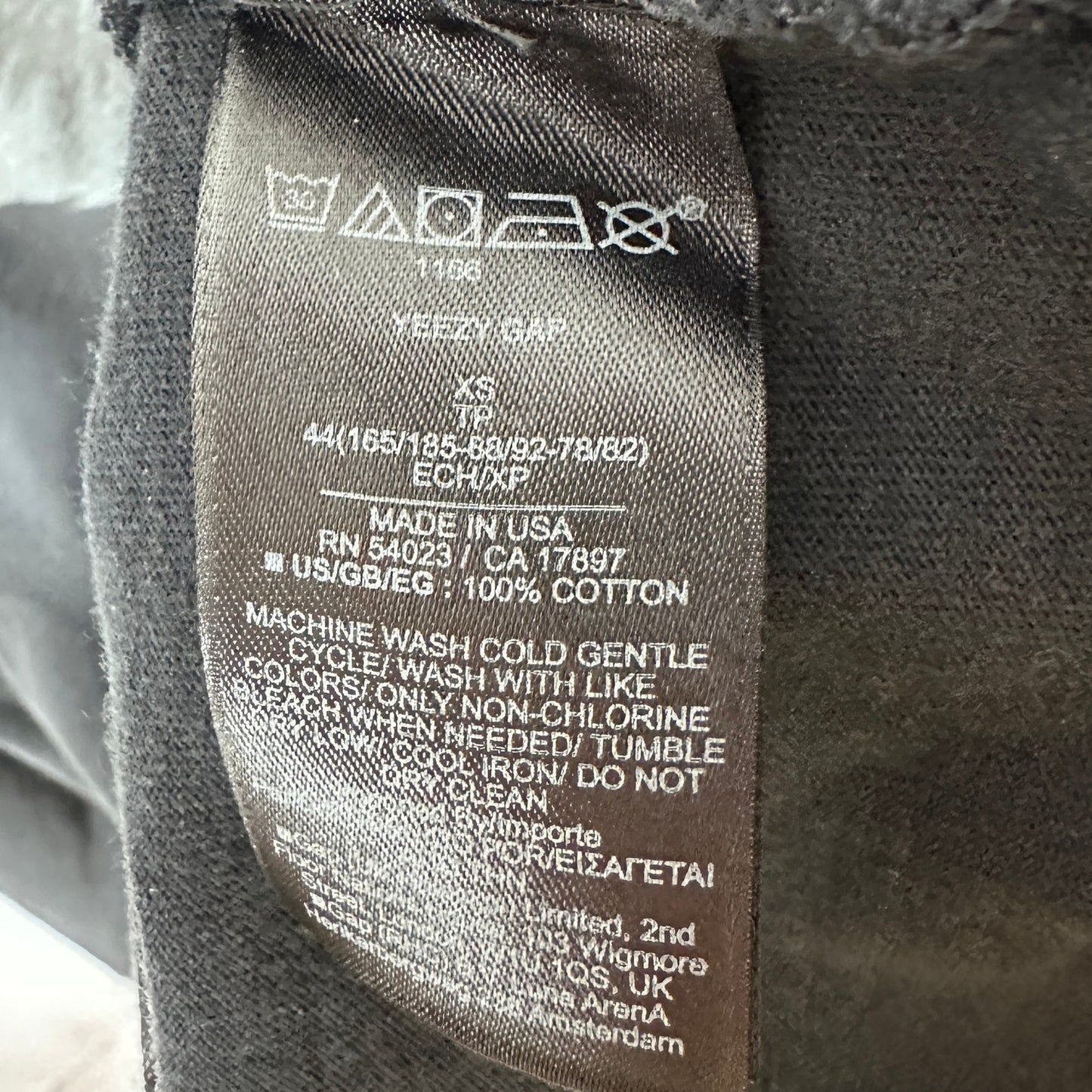 Yeezy x Gap Black Dove Oversized Longsleeve