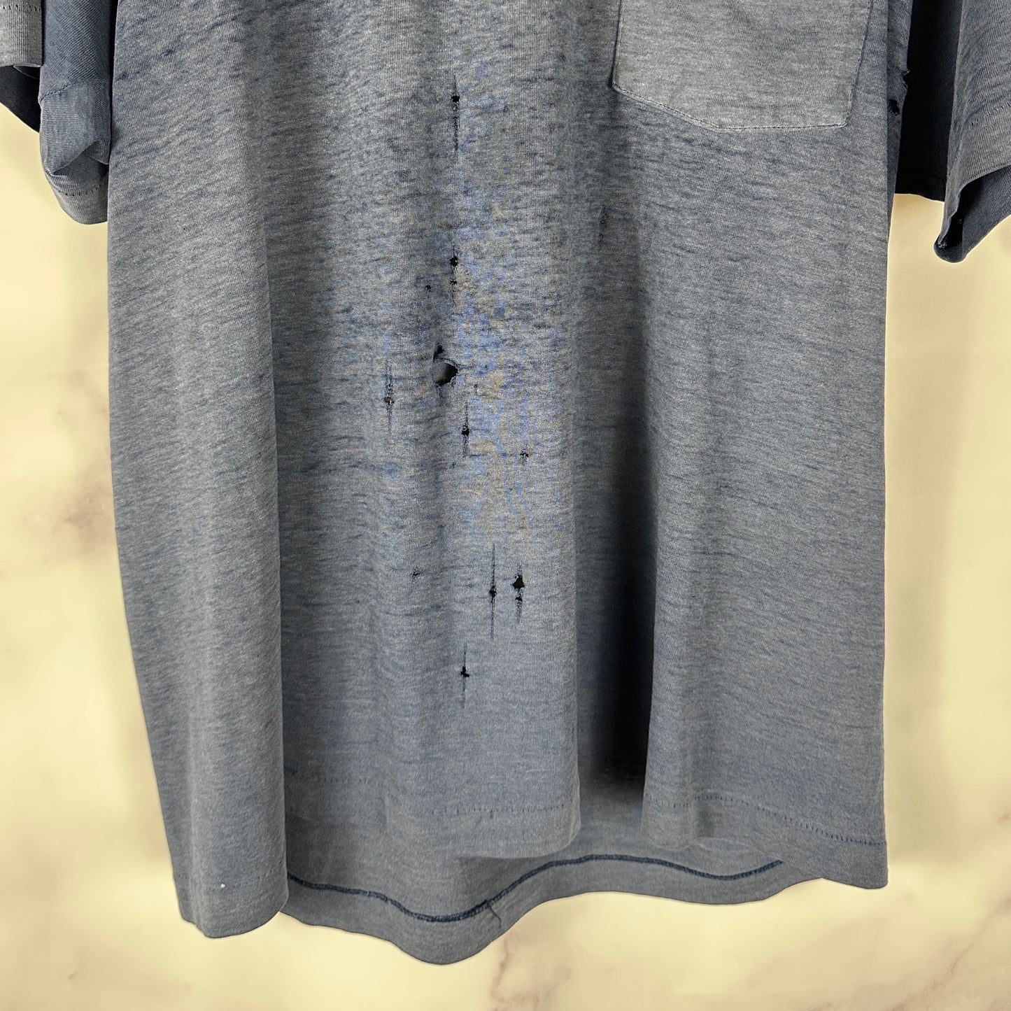 Vintage Thrashed Navy Pocket Tee