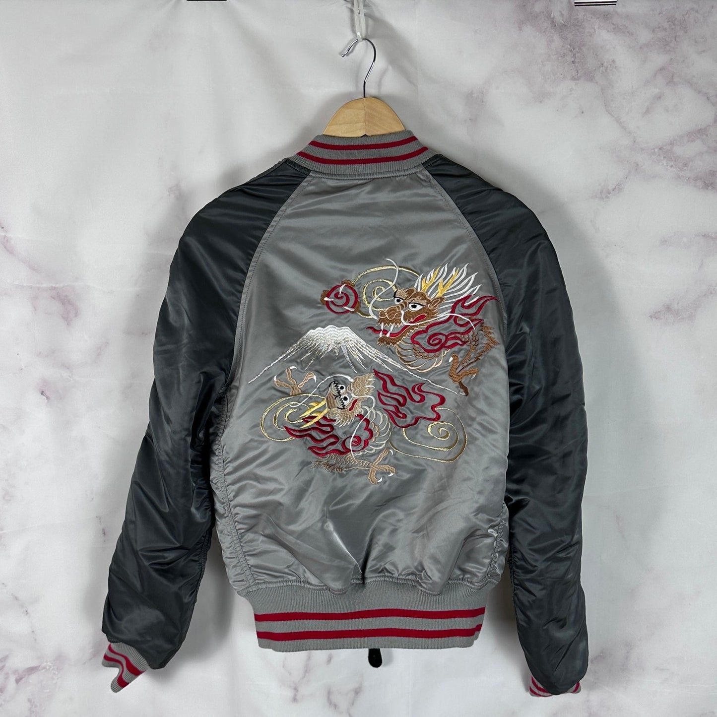 Alpha Industries Japanese Dragon Souvenir MA-1 Bomber Jacket