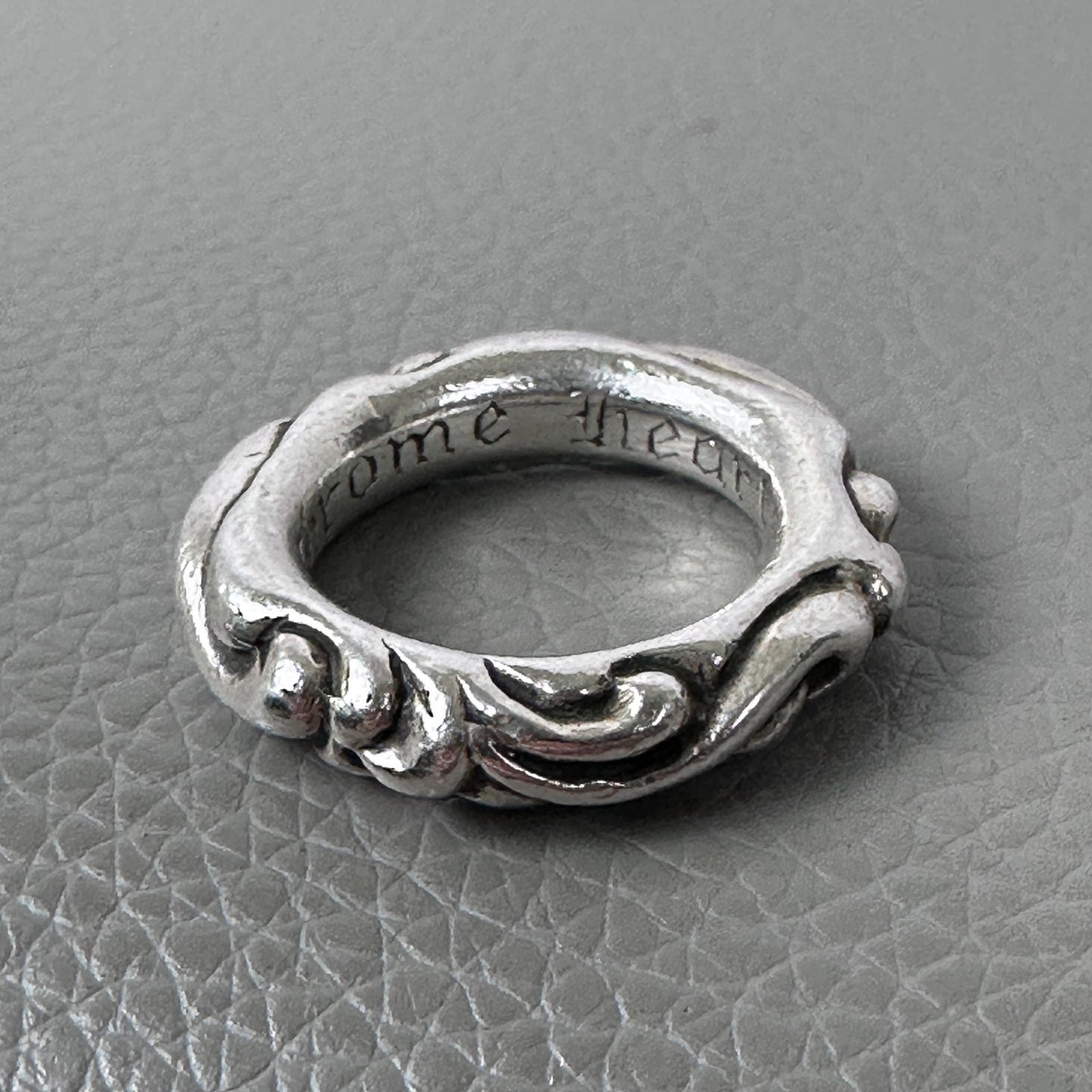 Chrome Hearts Silver Scroll Ring