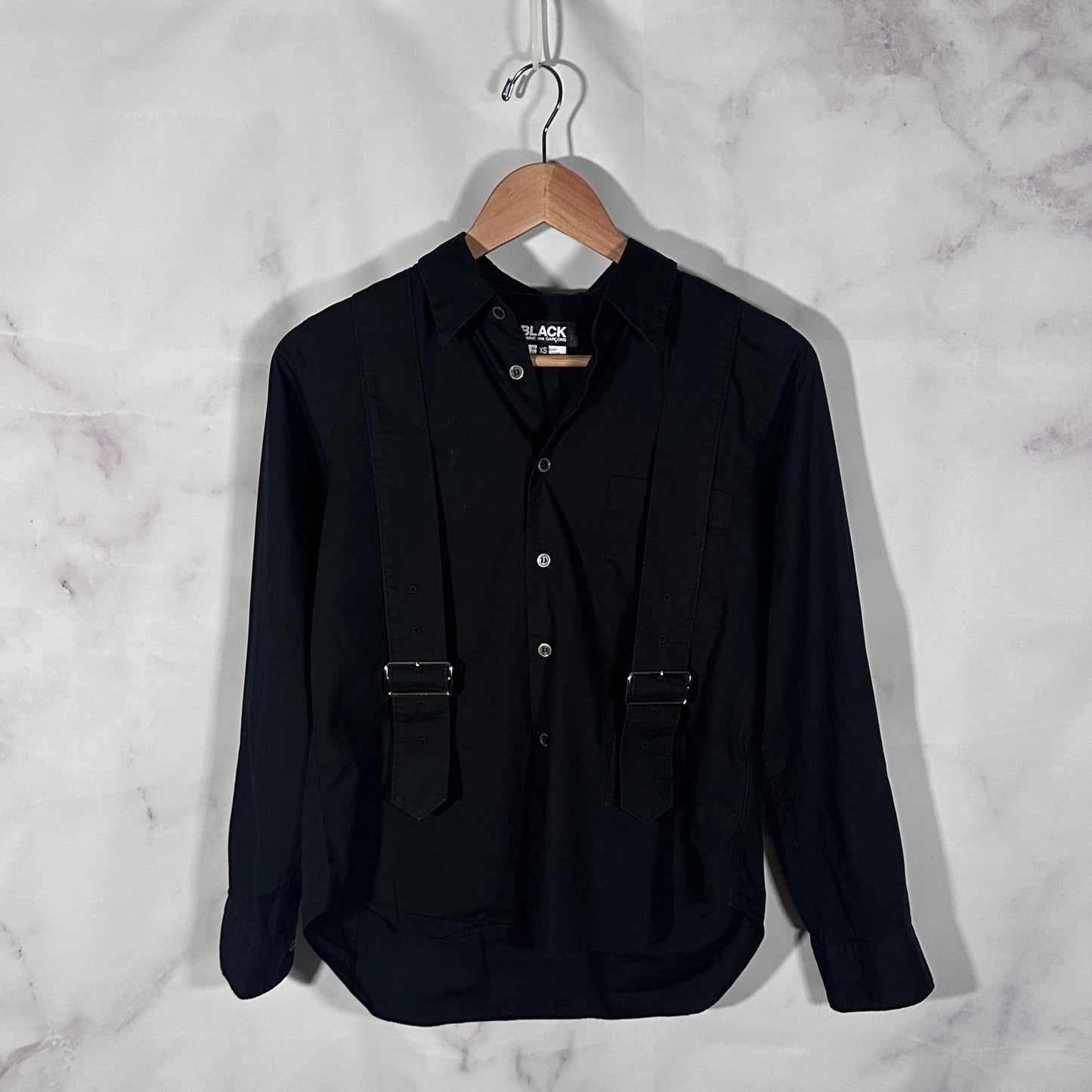 Comme des Garçons BLACK Belted Button-Up Shirt