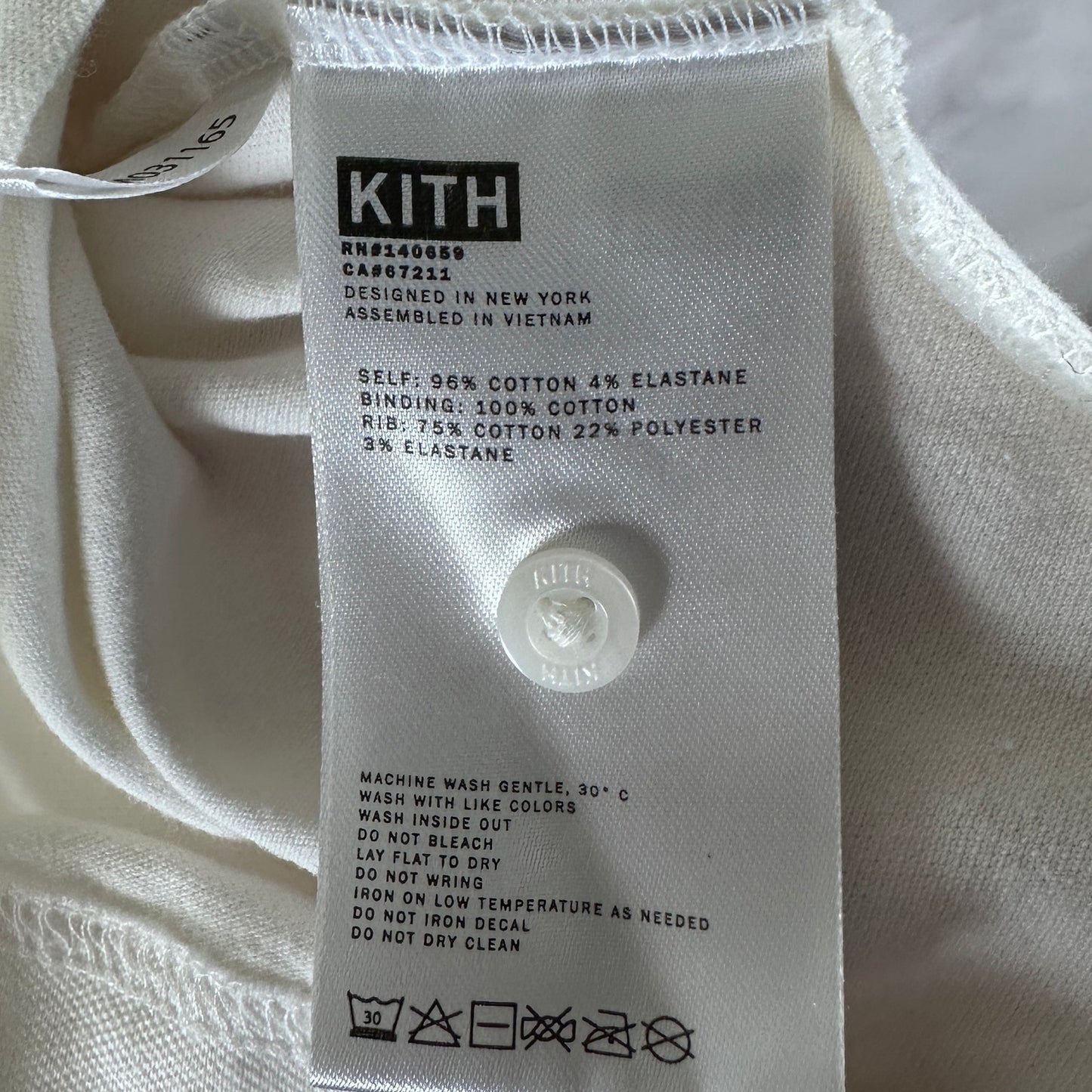 Kith x Wilson Pique Pearson White Polo Tee