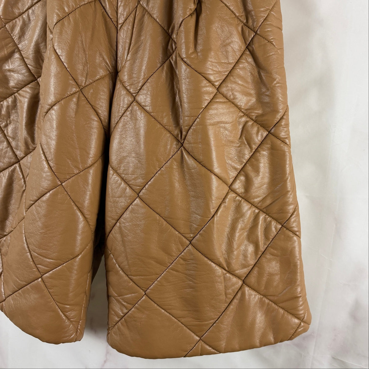 Dries van Noten S/S22 Quilted Brown Long Shorts
