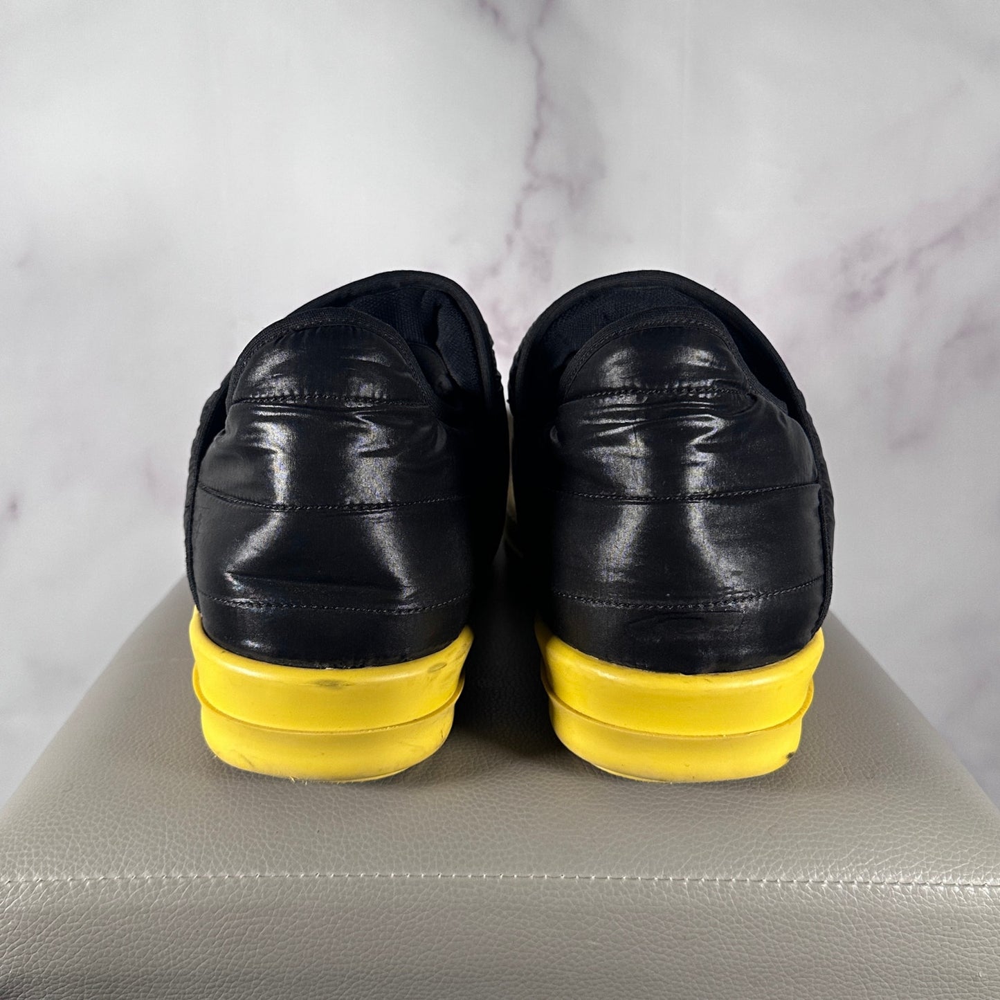Rick Owens DRKSHDW Black Puffer Slip Ramone