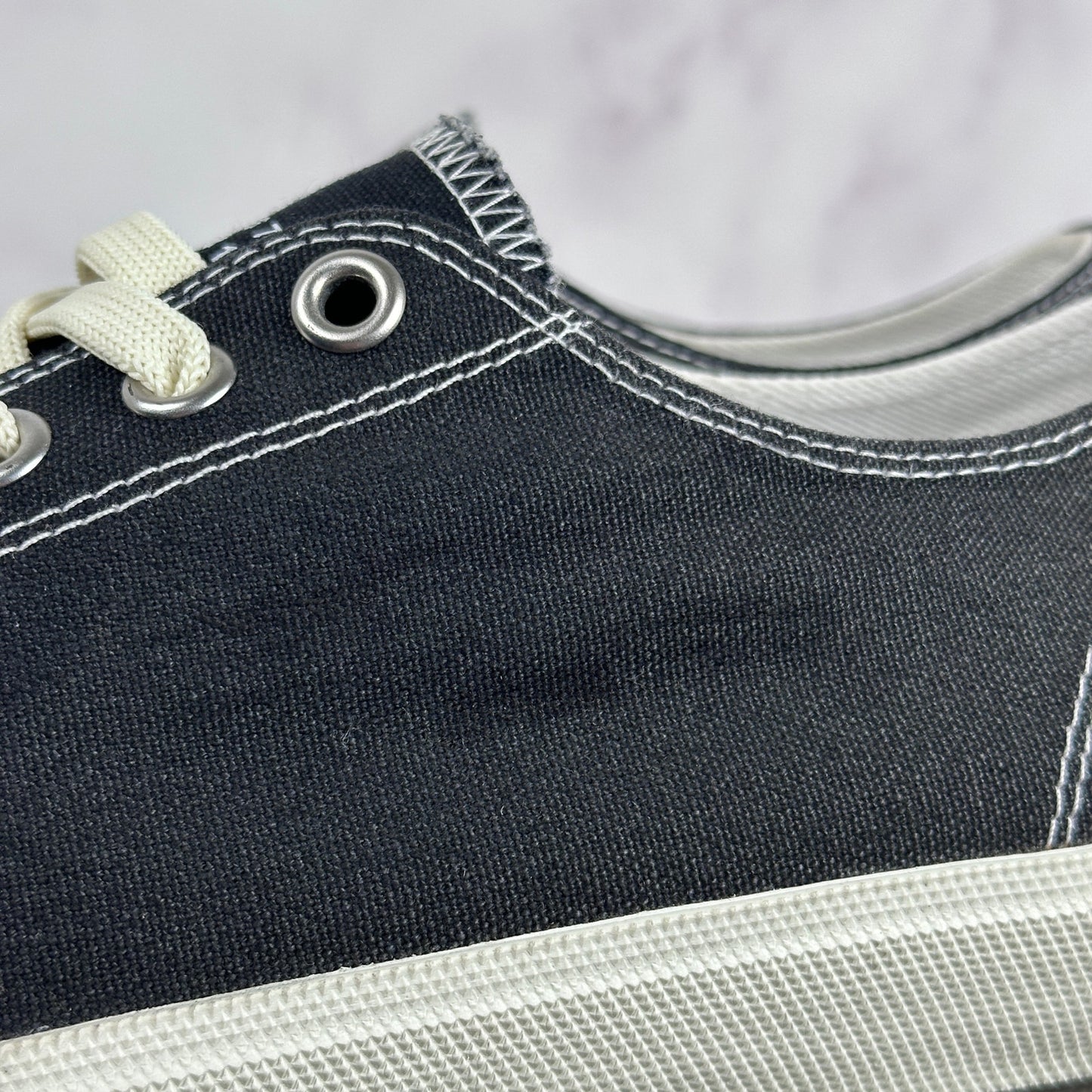 Maison Margiela Tabi Black Canvas Sneakers