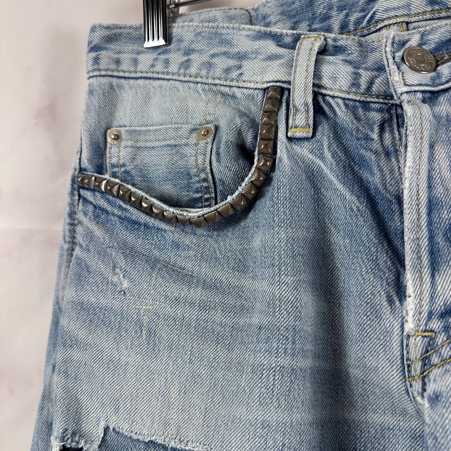 Hysteric Glamour Selvedge Repaired Light Wash Denim