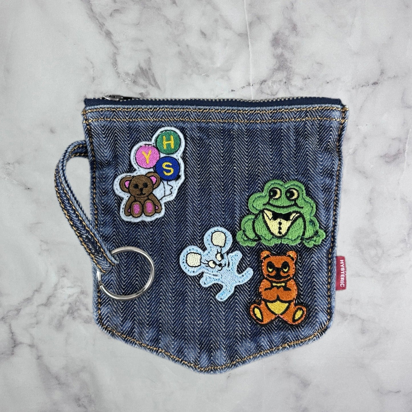 Hysteric Glamour Denim Pocket Zipper Wallet