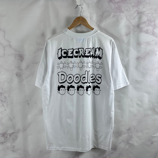 Icecream x The Doodles White Coloring Tee
