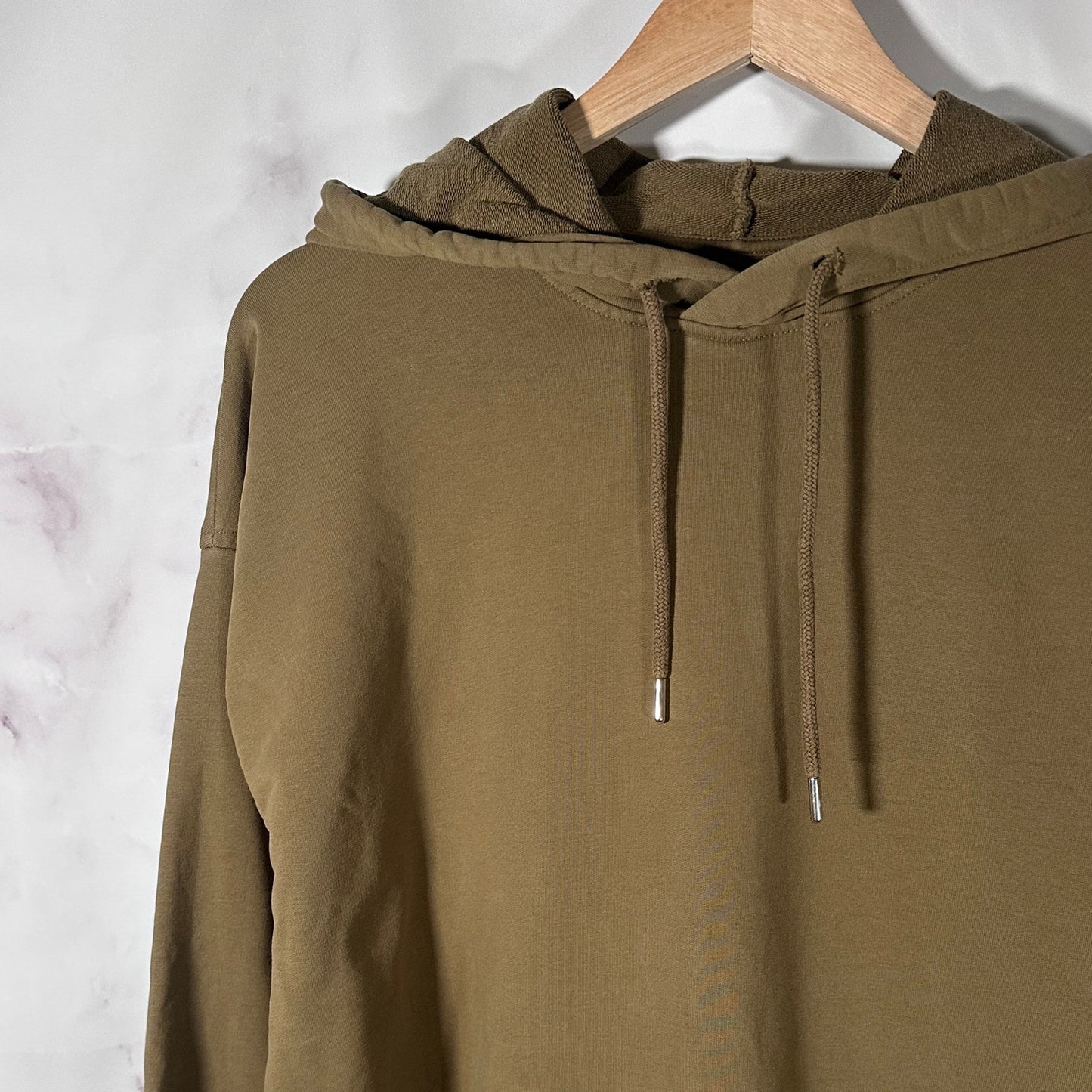 Helmut Lang Olive Double Hem Hoodie